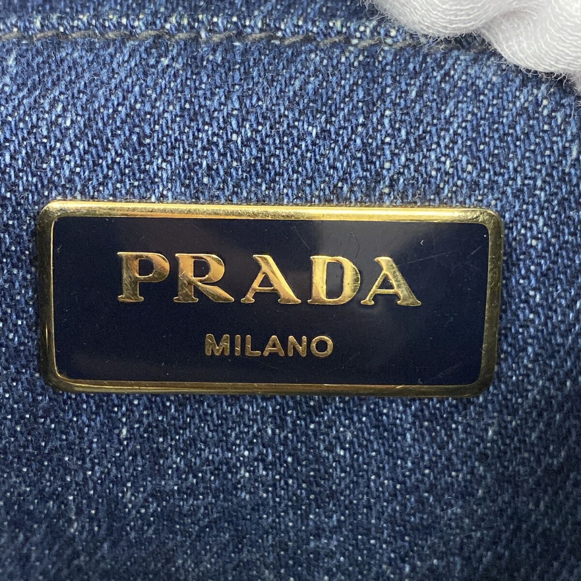 Denim Tote Bag (Pre-Owned) - Prada - Modalova