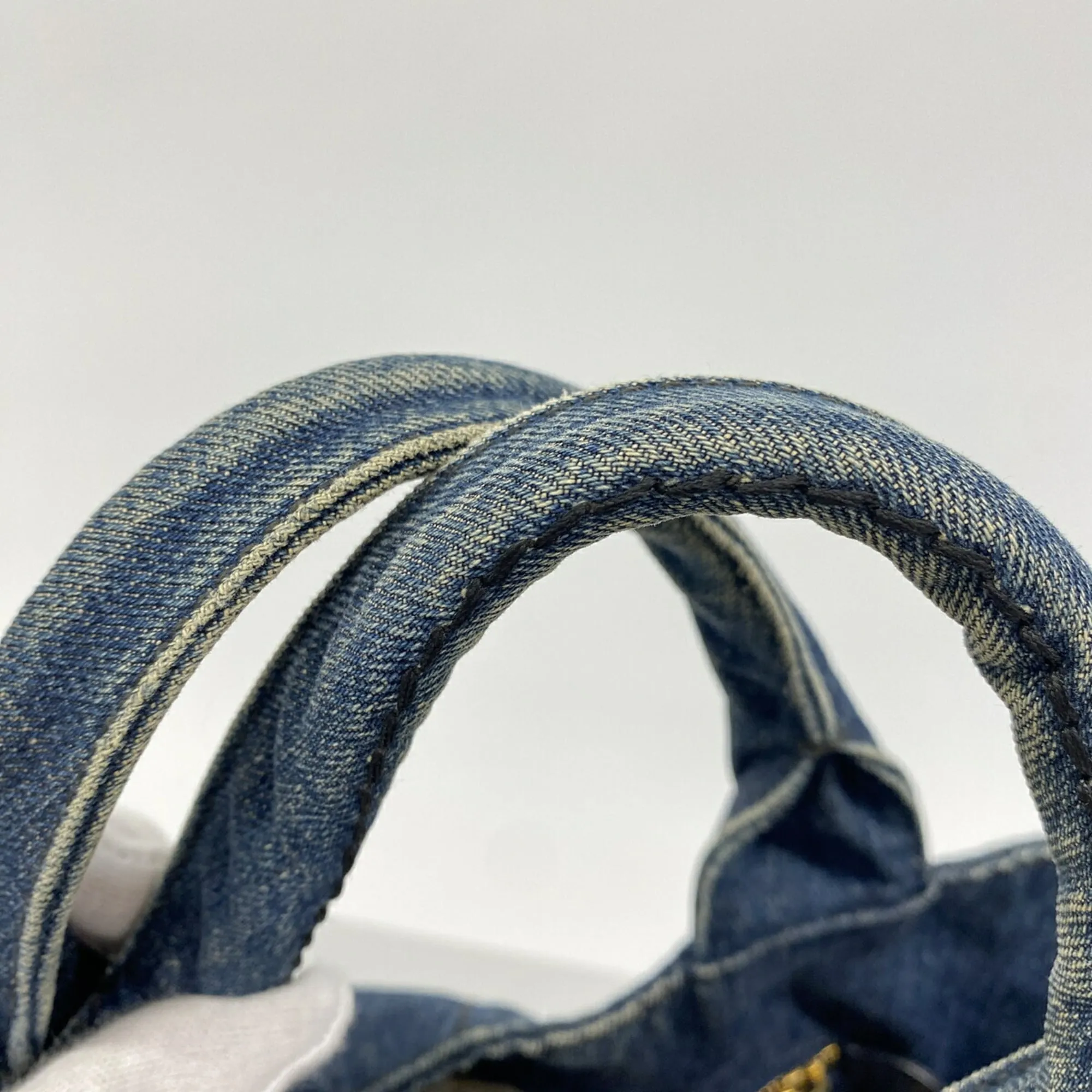 Denim Tote Bag (Pre-Owned) - Prada - Modalova