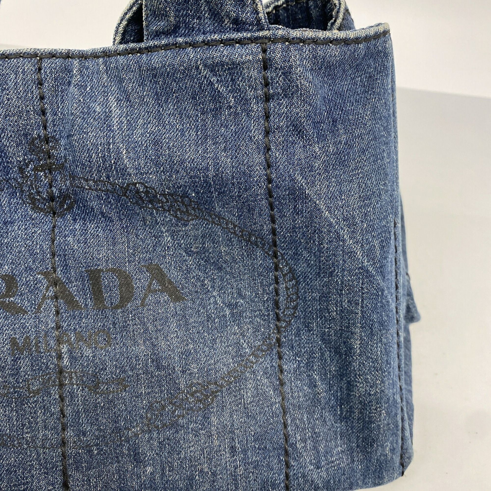 Denim Tote Bag (Pre-Owned) - Prada - Modalova