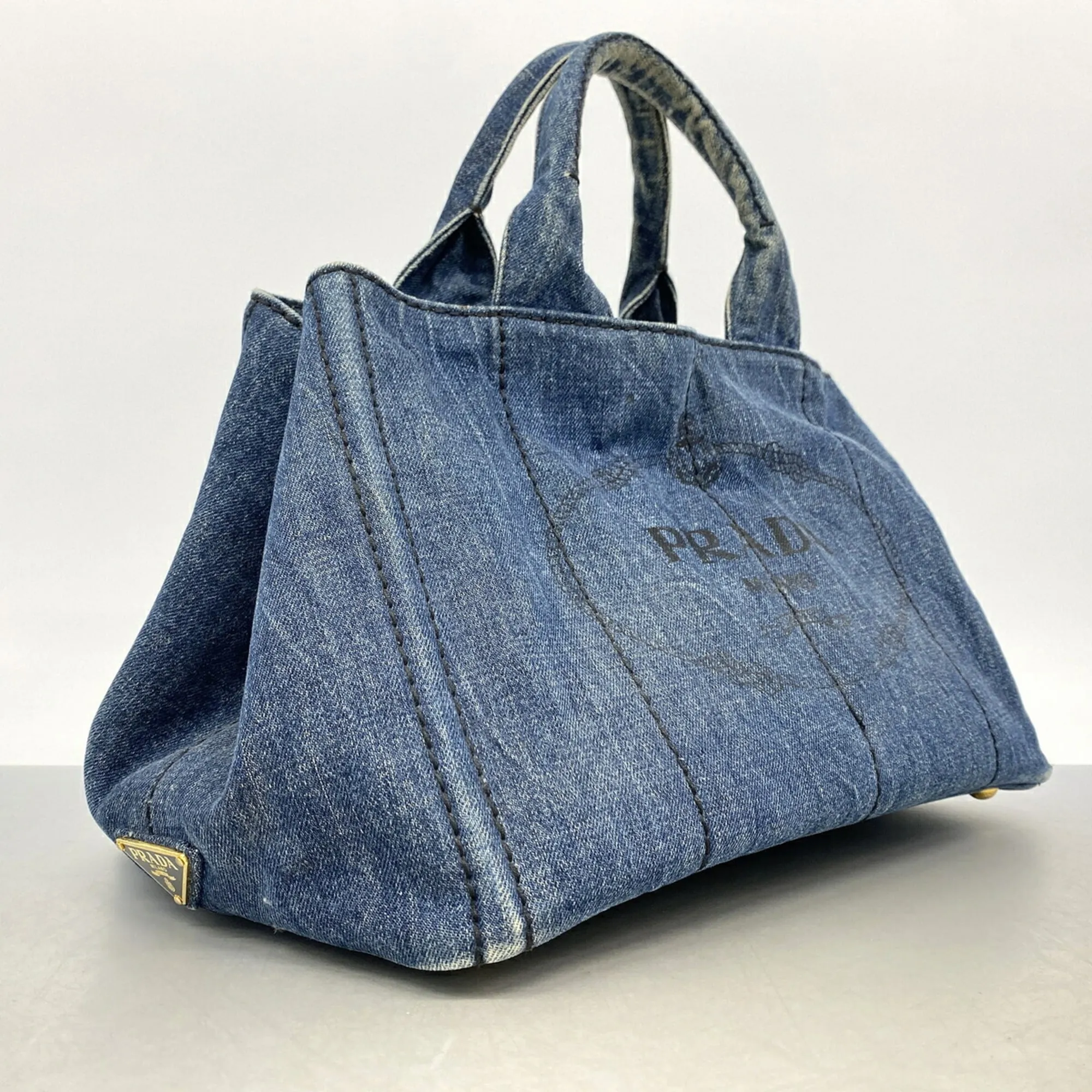 Denim Tote Bag (Pre-Owned) - Prada - Modalova