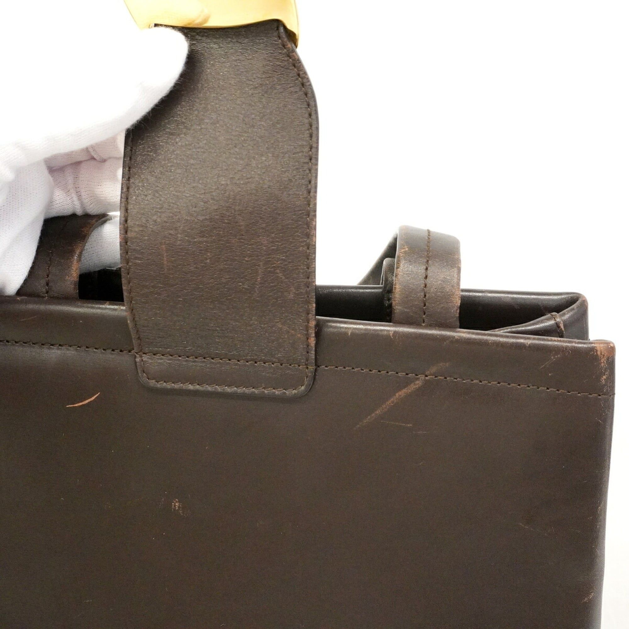Leather Tote Bag (Pre-Owned) - Salvatore Ferragamo - Modalova
