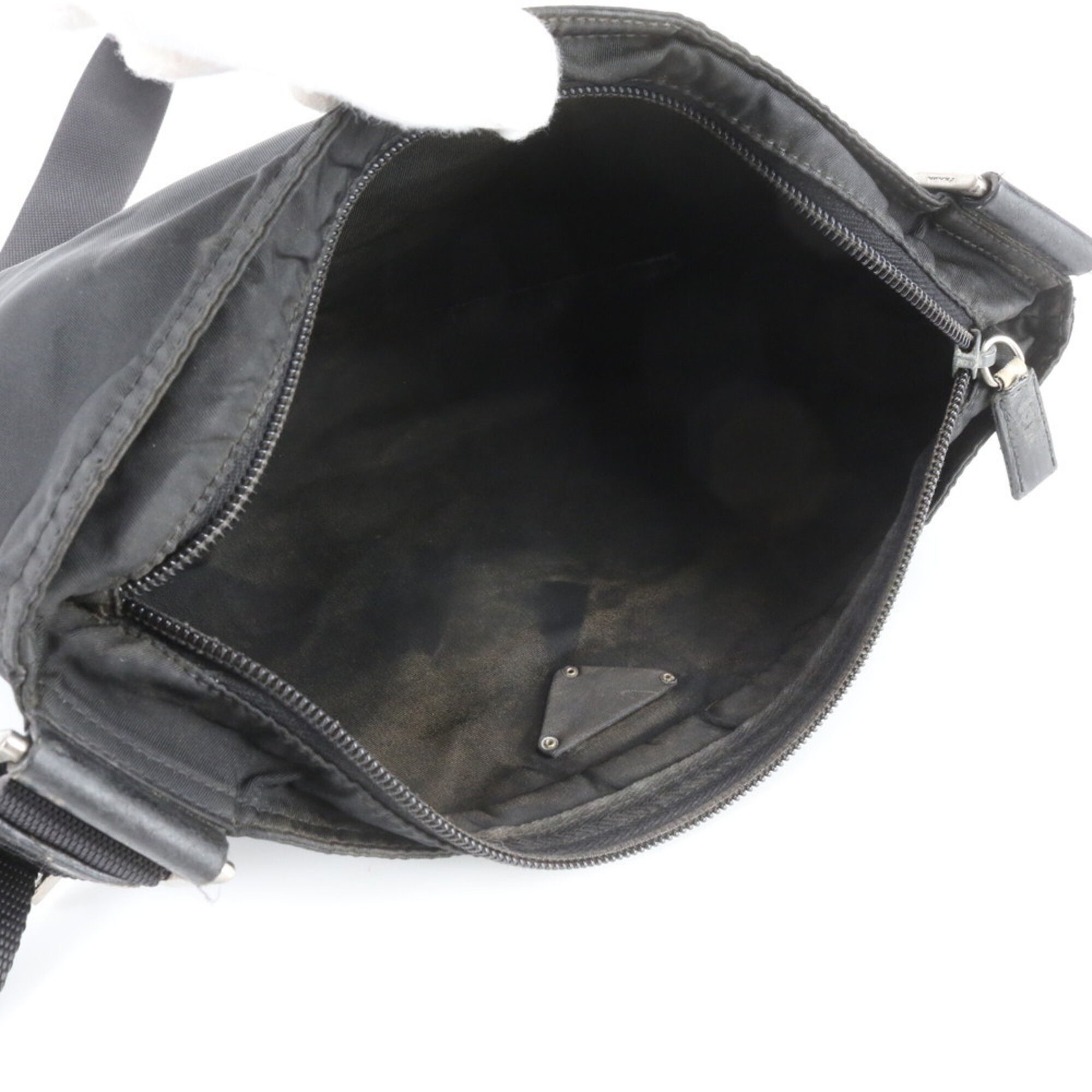 Leather Nylon Messenger Bag Shoulder Bag (Pre-Owned) - Prada - Modalova