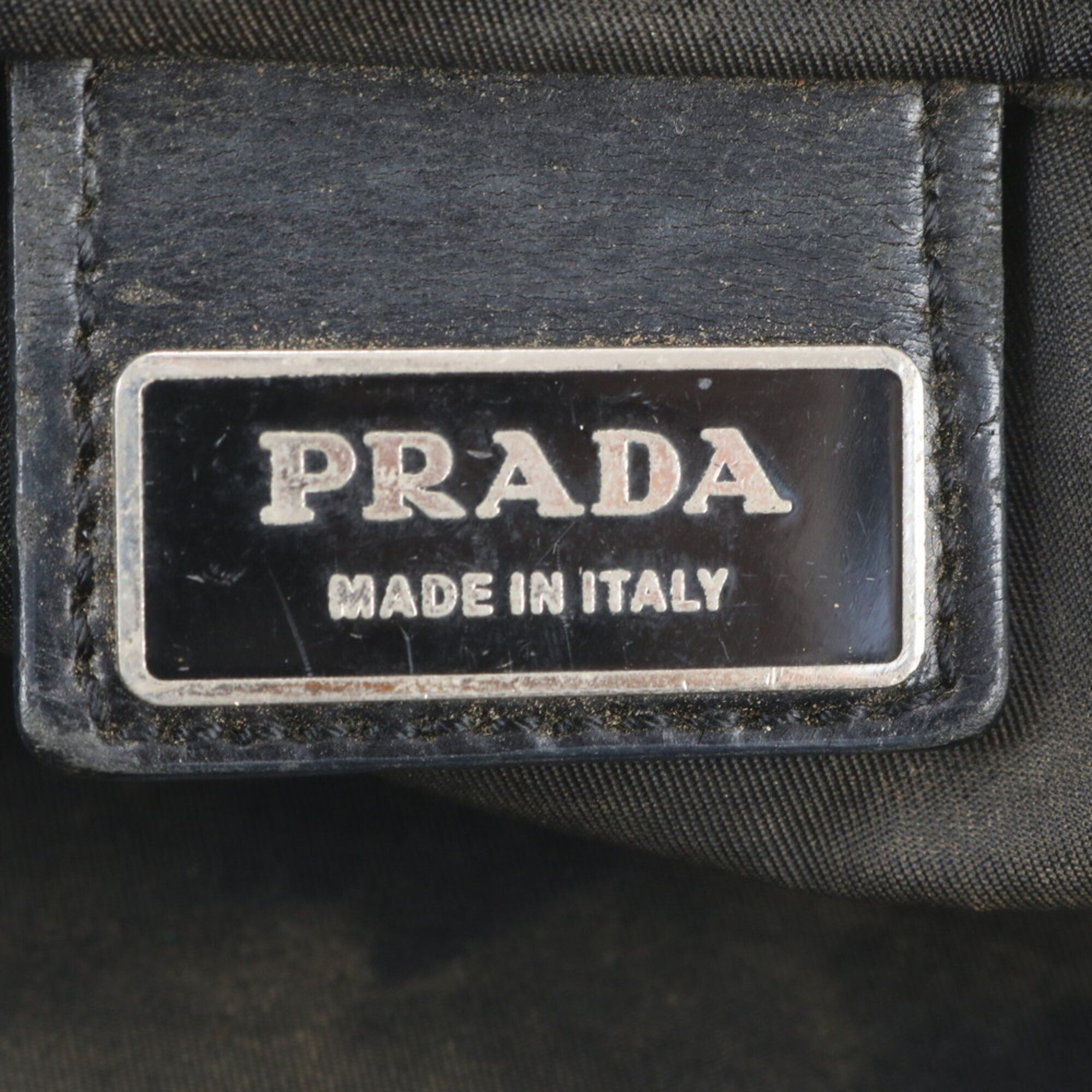 Leather Nylon Messenger Bag Shoulder Bag (Pre-Owned) - Prada - Modalova