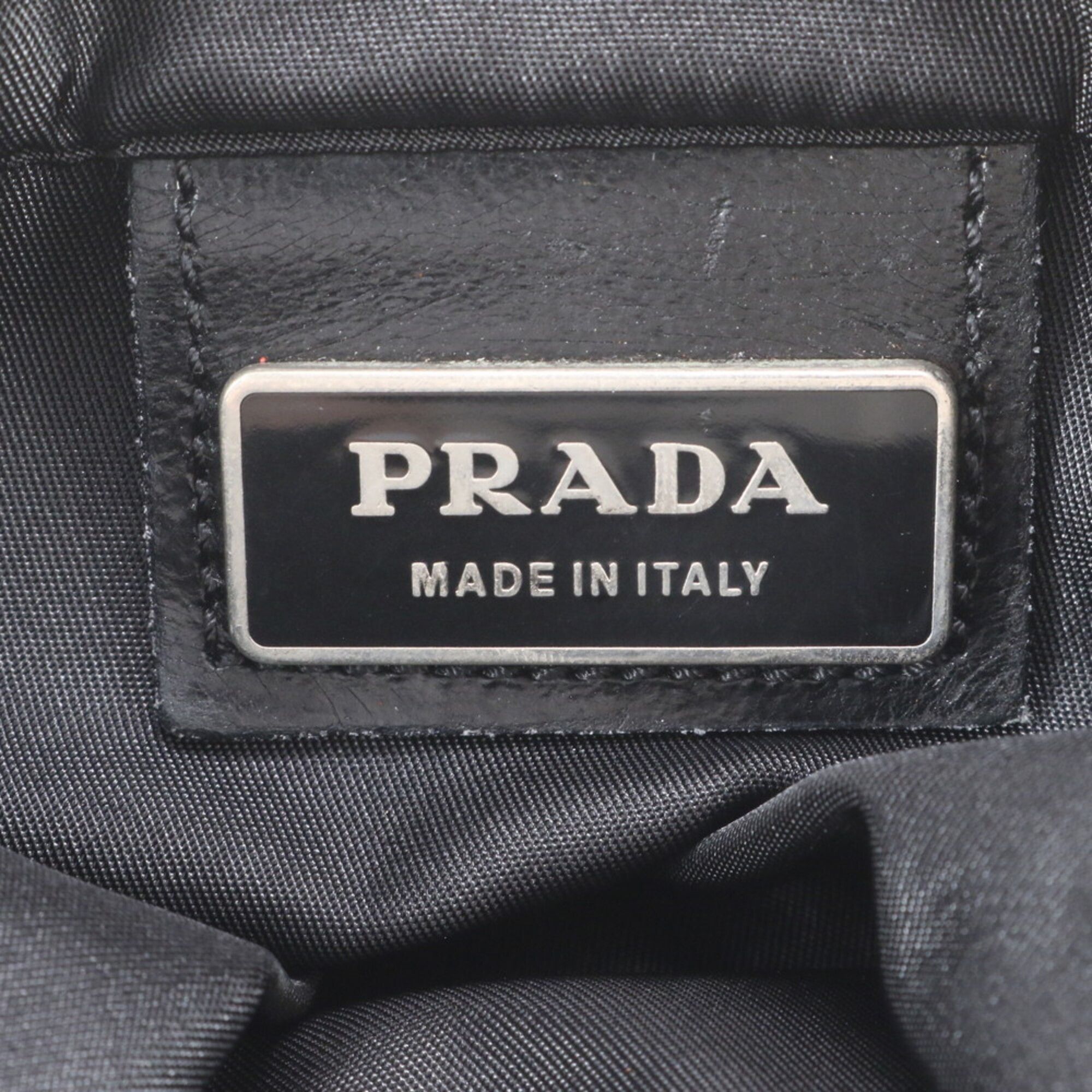 Leather Nylon Messenger Bag Shoulder Bag (Pre-Owned) - Prada - Modalova