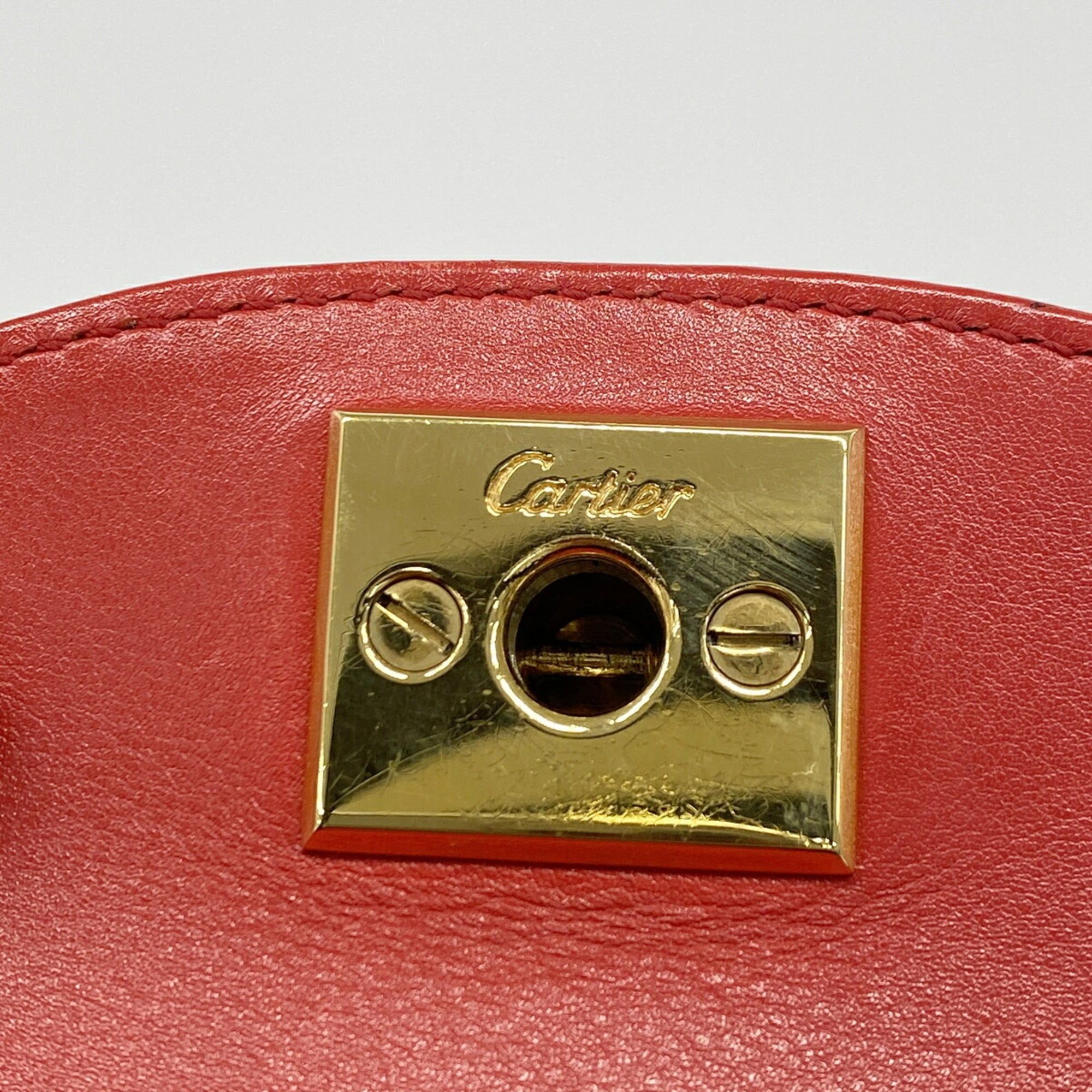 Leather Handbag (Pre-Owned) - Cartier - Modalova