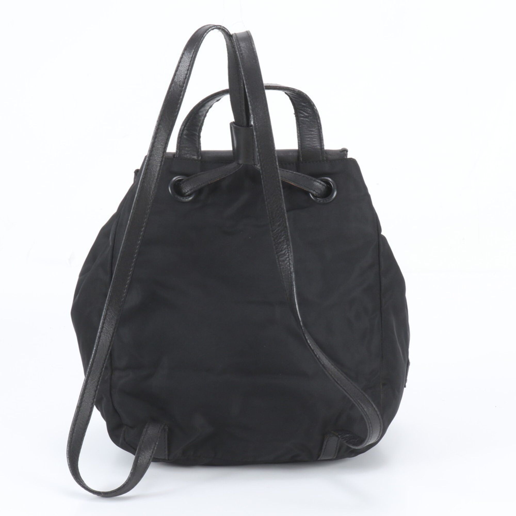 Leather Nylon Backpack (Pre-Owned) - Prada - Modalova