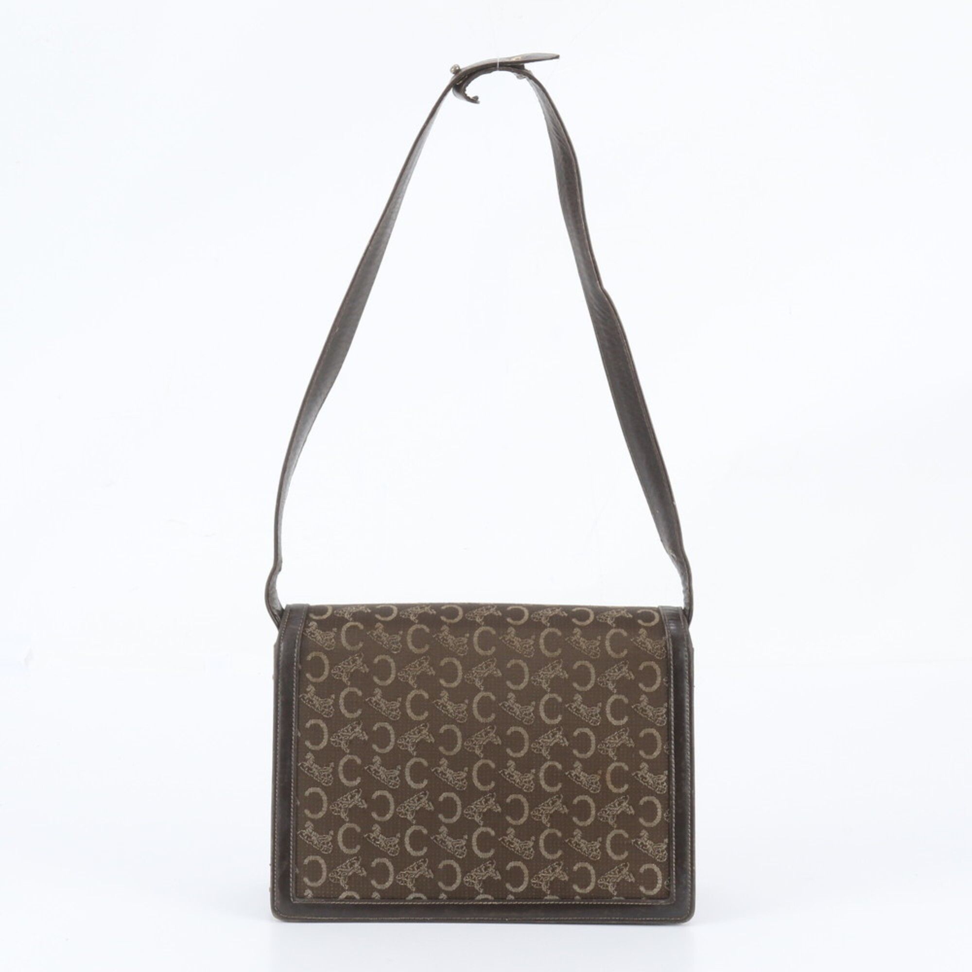 Leather Canvas Handbag Shoulder Bag (Pre-Owned) - Celine - Modalova