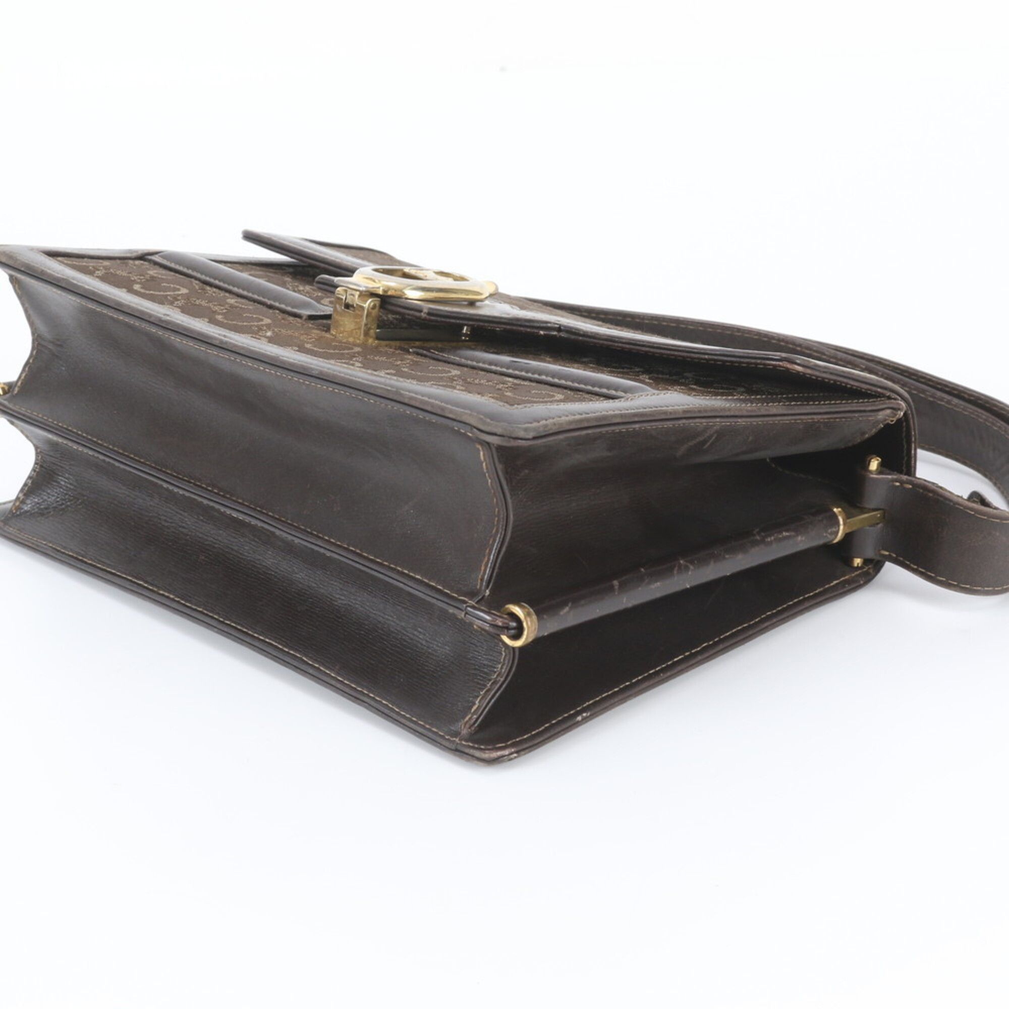 Leather Canvas Handbag Shoulder Bag (Pre-Owned) - Celine - Modalova