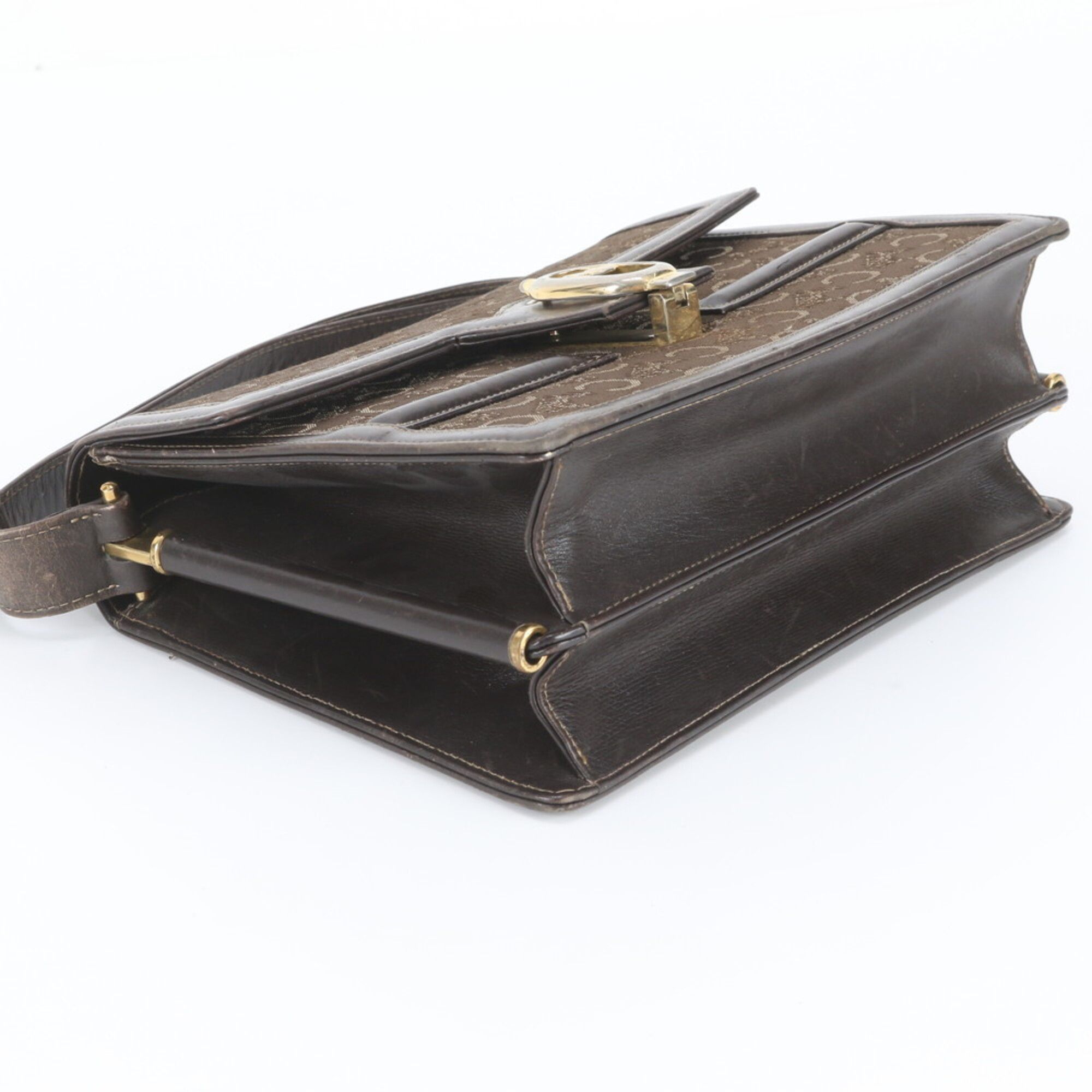 Leather Canvas Handbag Shoulder Bag (Pre-Owned) - Celine - Modalova