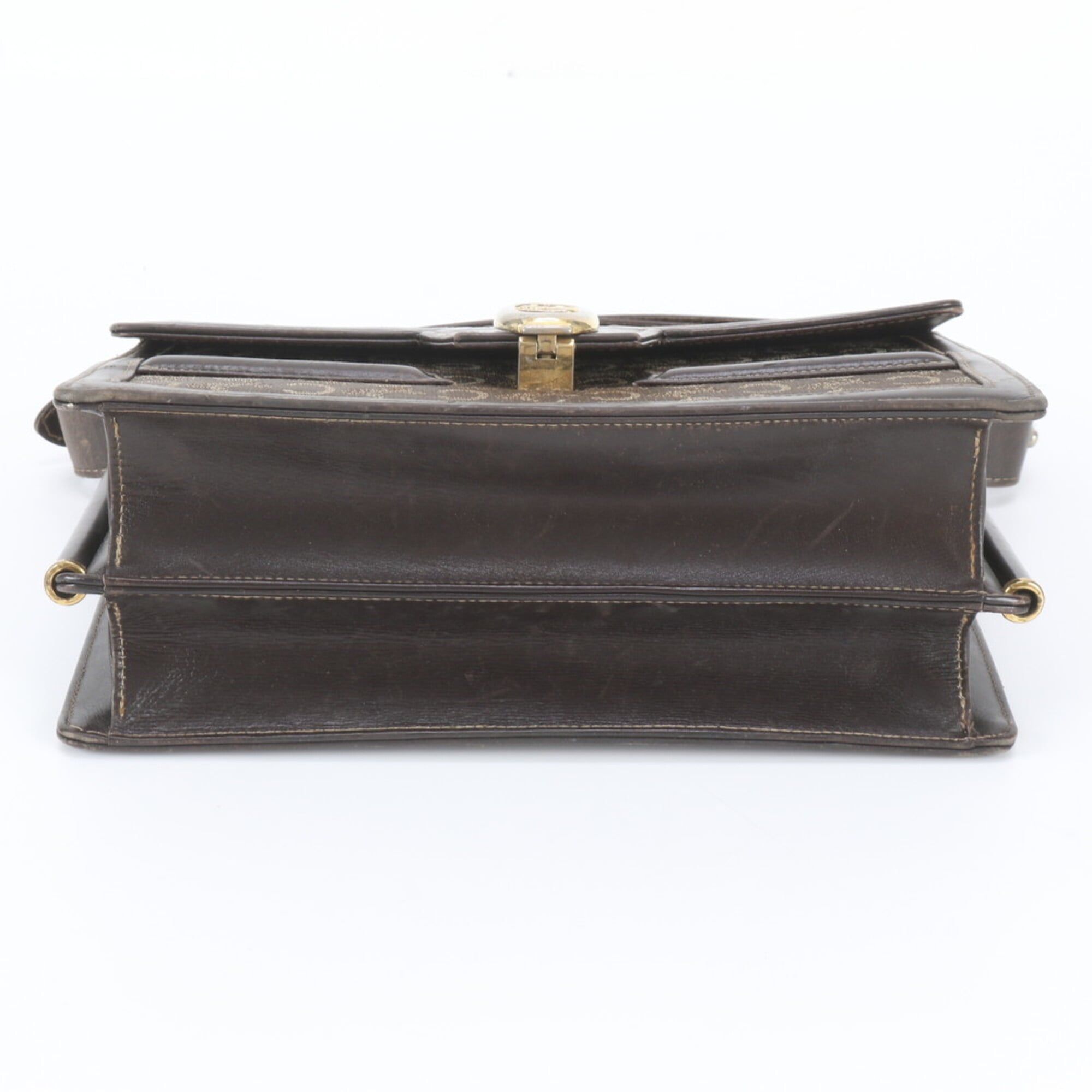 Leather Canvas Handbag Shoulder Bag (Pre-Owned) - Celine - Modalova
