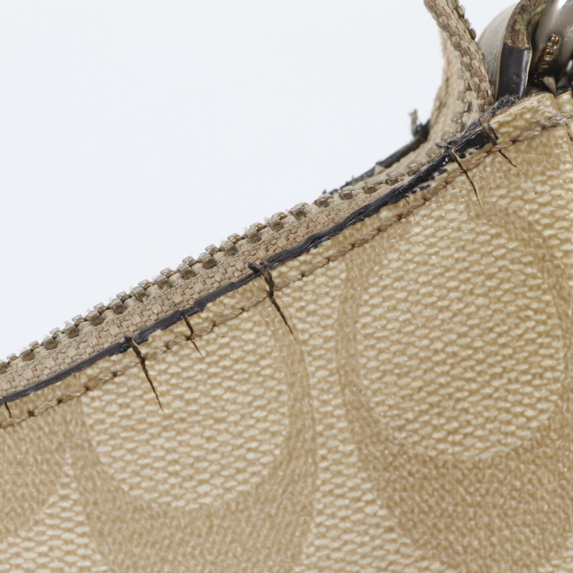 Leather Coated Canvas Handbag Shoulder Bag (Pre-Owned) - Coach - Modalova