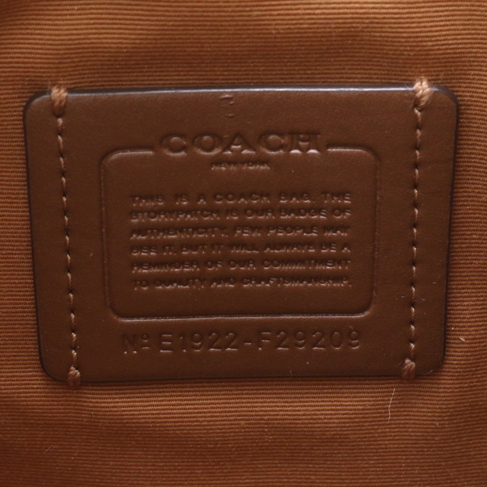 Leather Coated Canvas Handbag Shoulder Bag (Pre-Owned) - Coach - Modalova