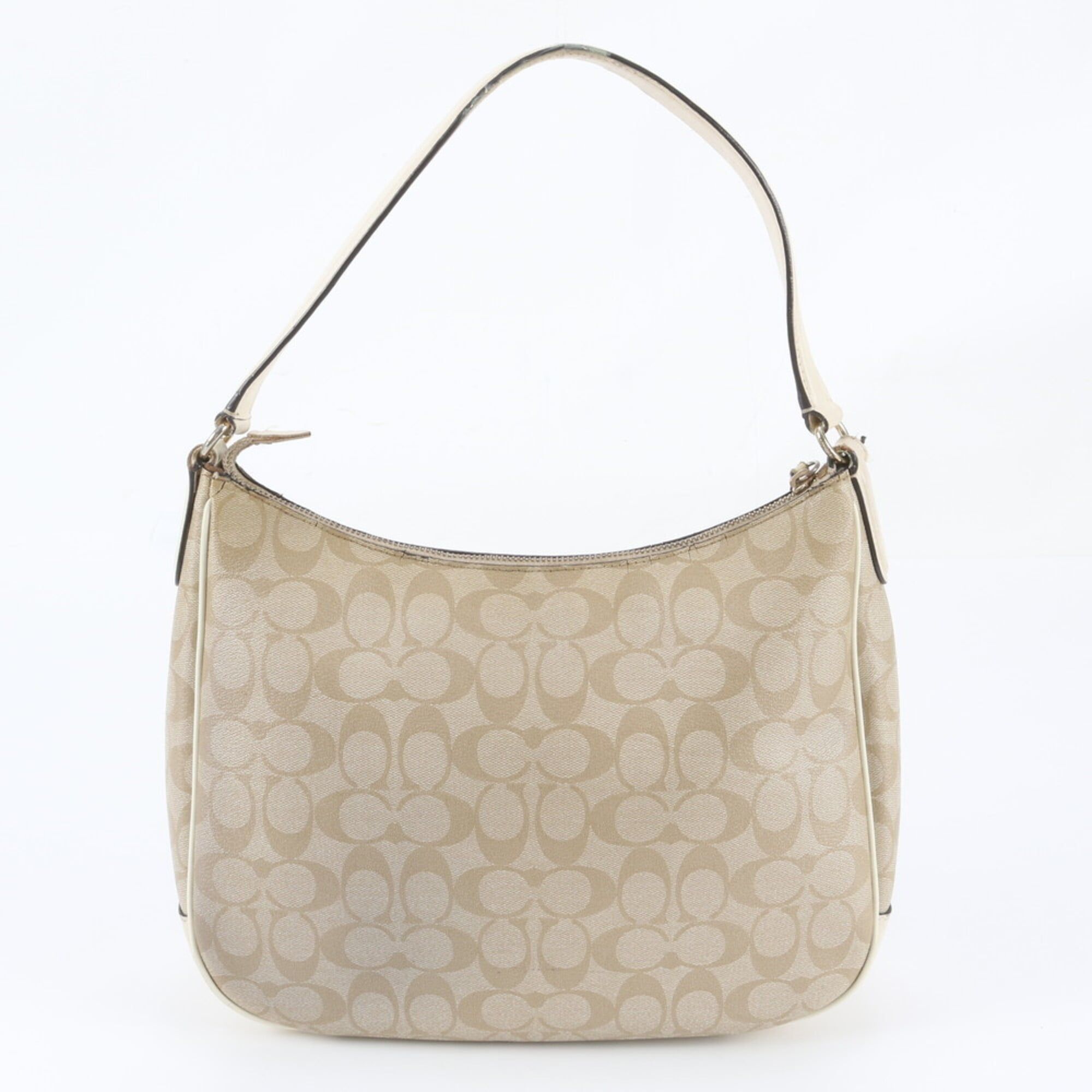 Leather Coated Canvas Handbag Shoulder Bag (Pre-Owned) - Coach - Modalova