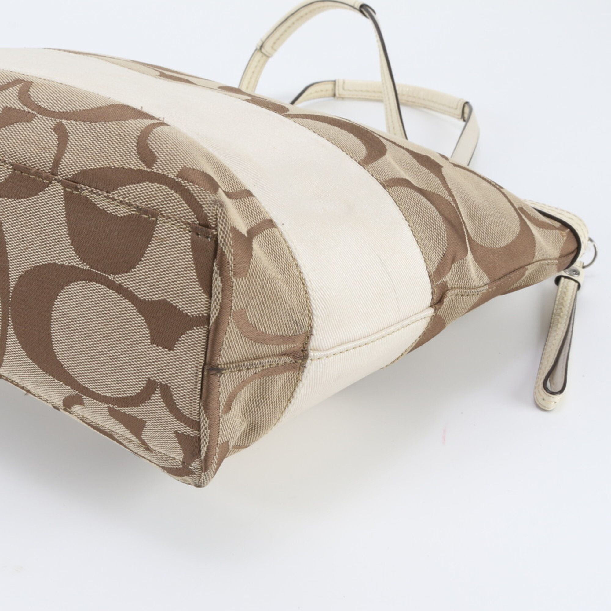 Leather Canvas Handbag Shoulder Bag Tote Bag (Pre-Owned) - Coach - Modalova