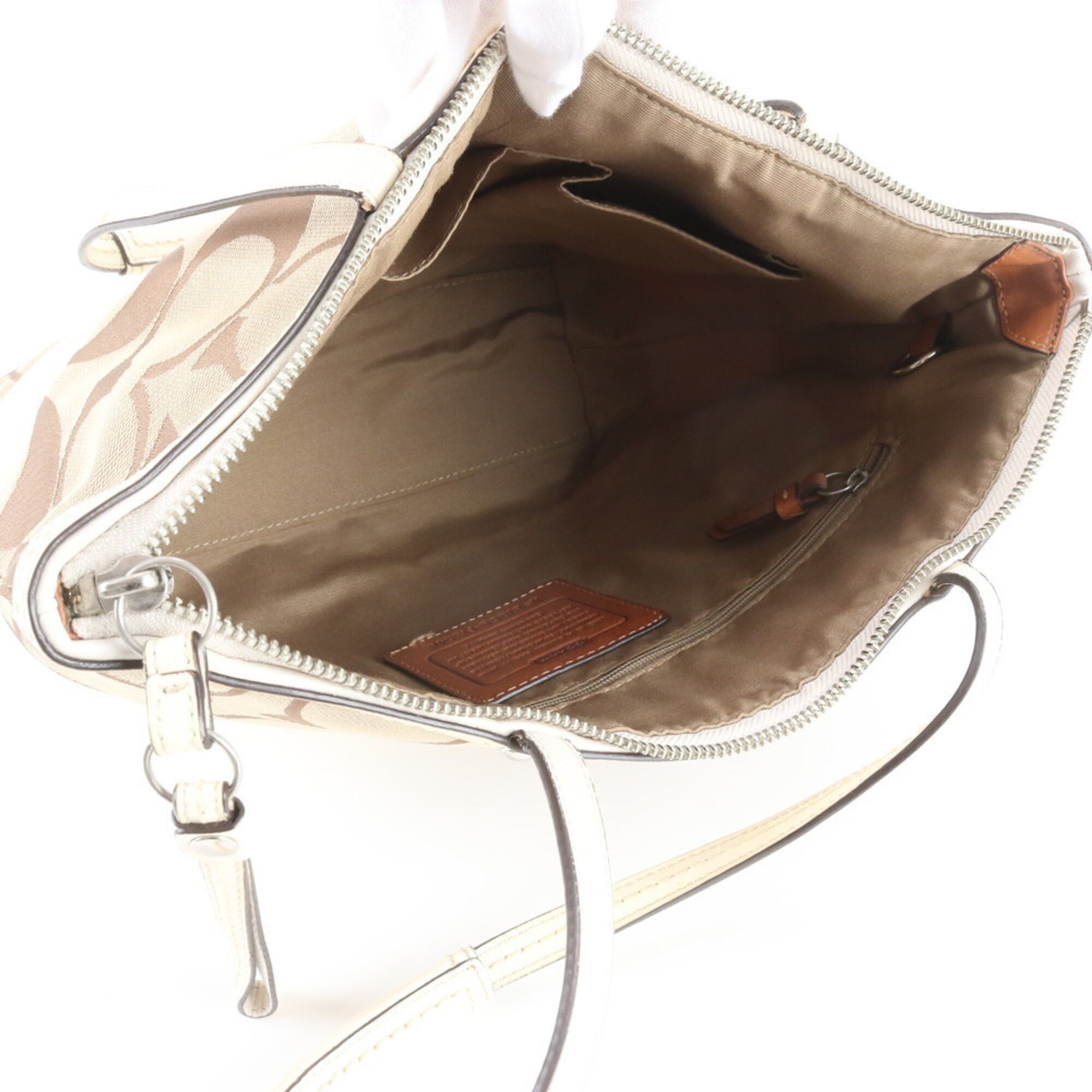 Leather Canvas Handbag Shoulder Bag Tote Bag (Pre-Owned) - Coach - Modalova