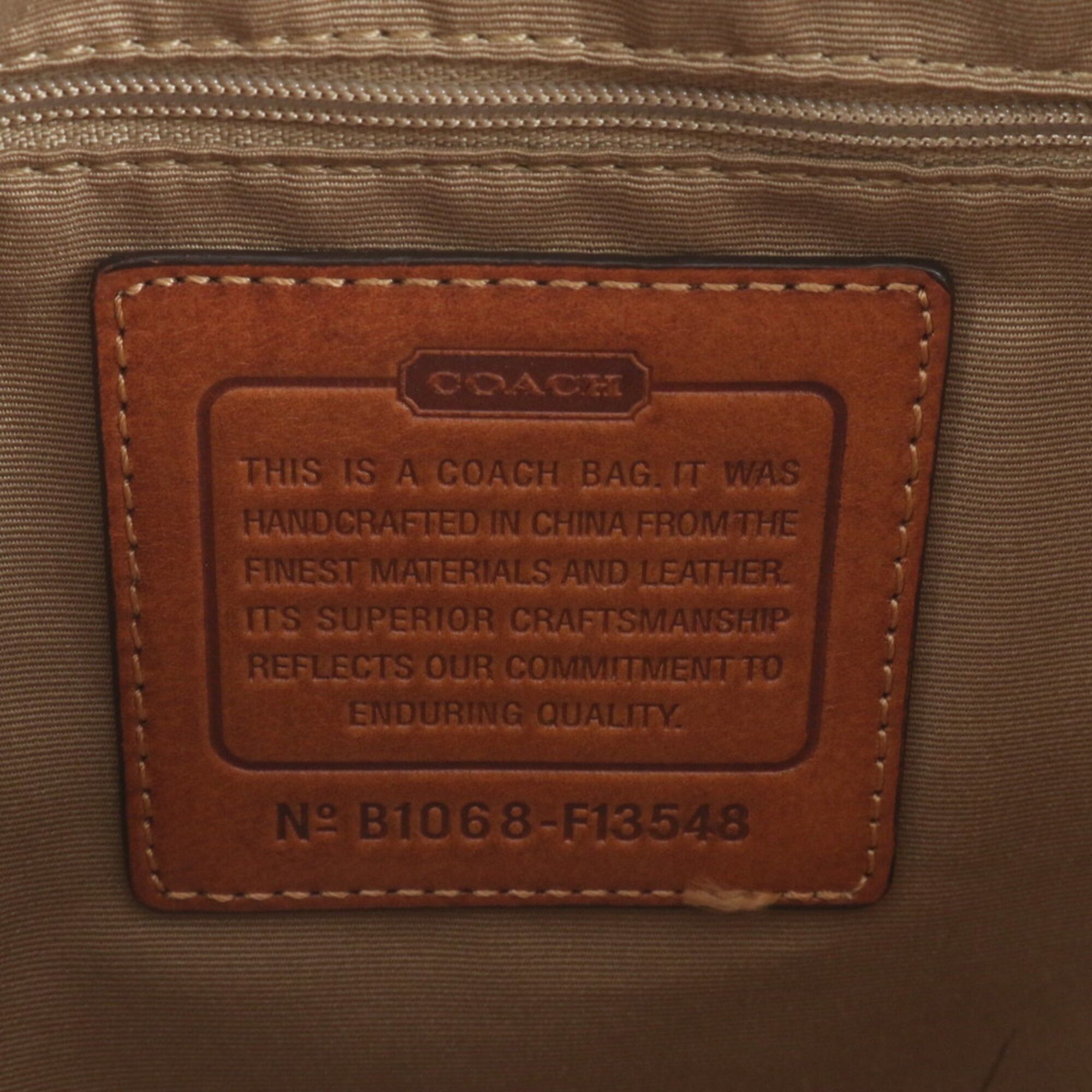 Leather Canvas Handbag Shoulder Bag Tote Bag (Pre-Owned) - Coach - Modalova