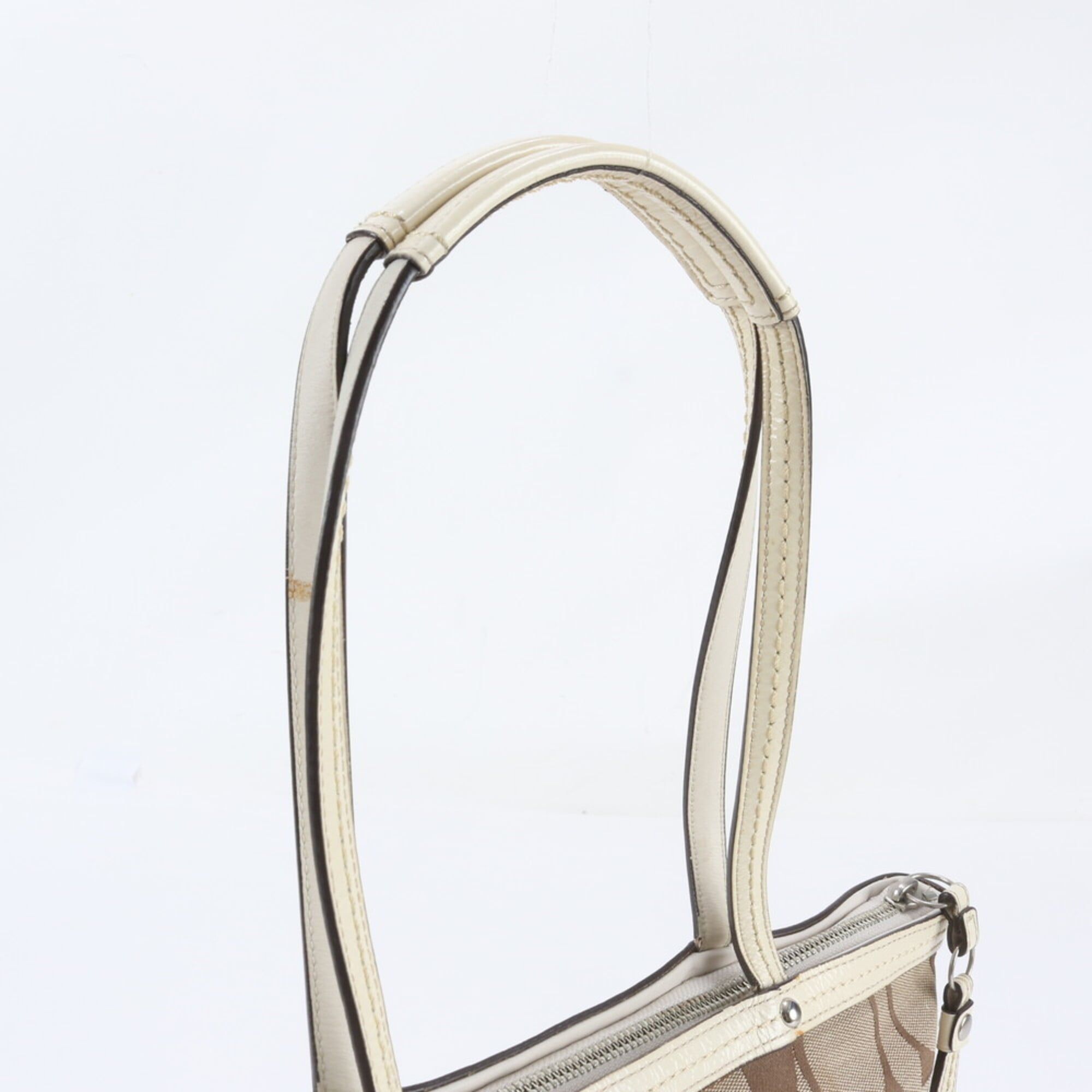 Leather Canvas Handbag Shoulder Bag Tote Bag (Pre-Owned) - Coach - Modalova