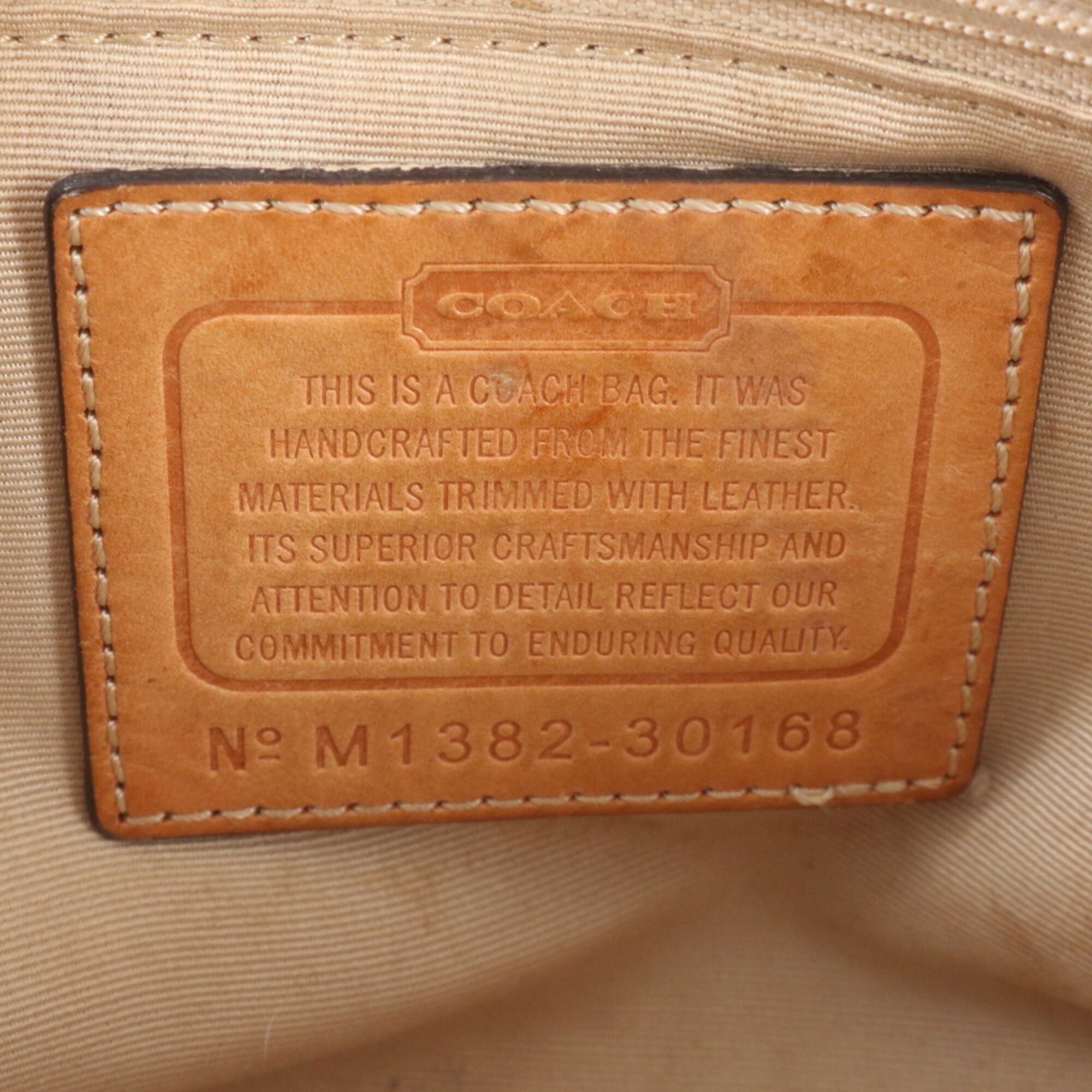 Leather Canvas Handbag Shoulder Bag (Pre-Owned) - Coach - Modalova