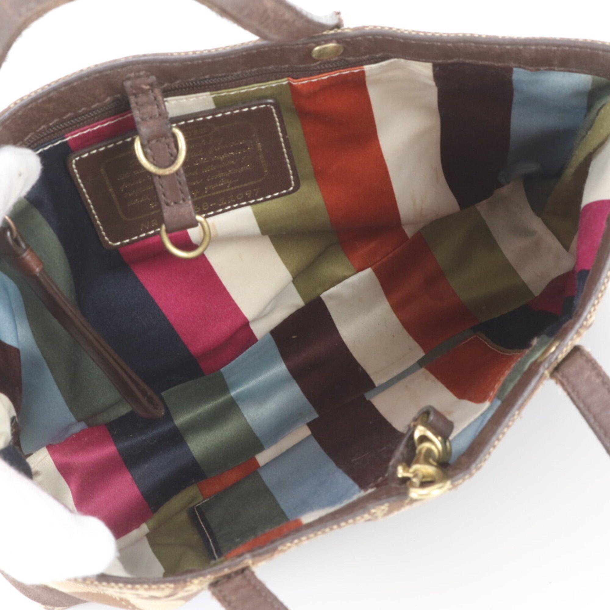 Leather Canvas Handbag Tote Bag (Pre-Owned) - Coach - Modalova