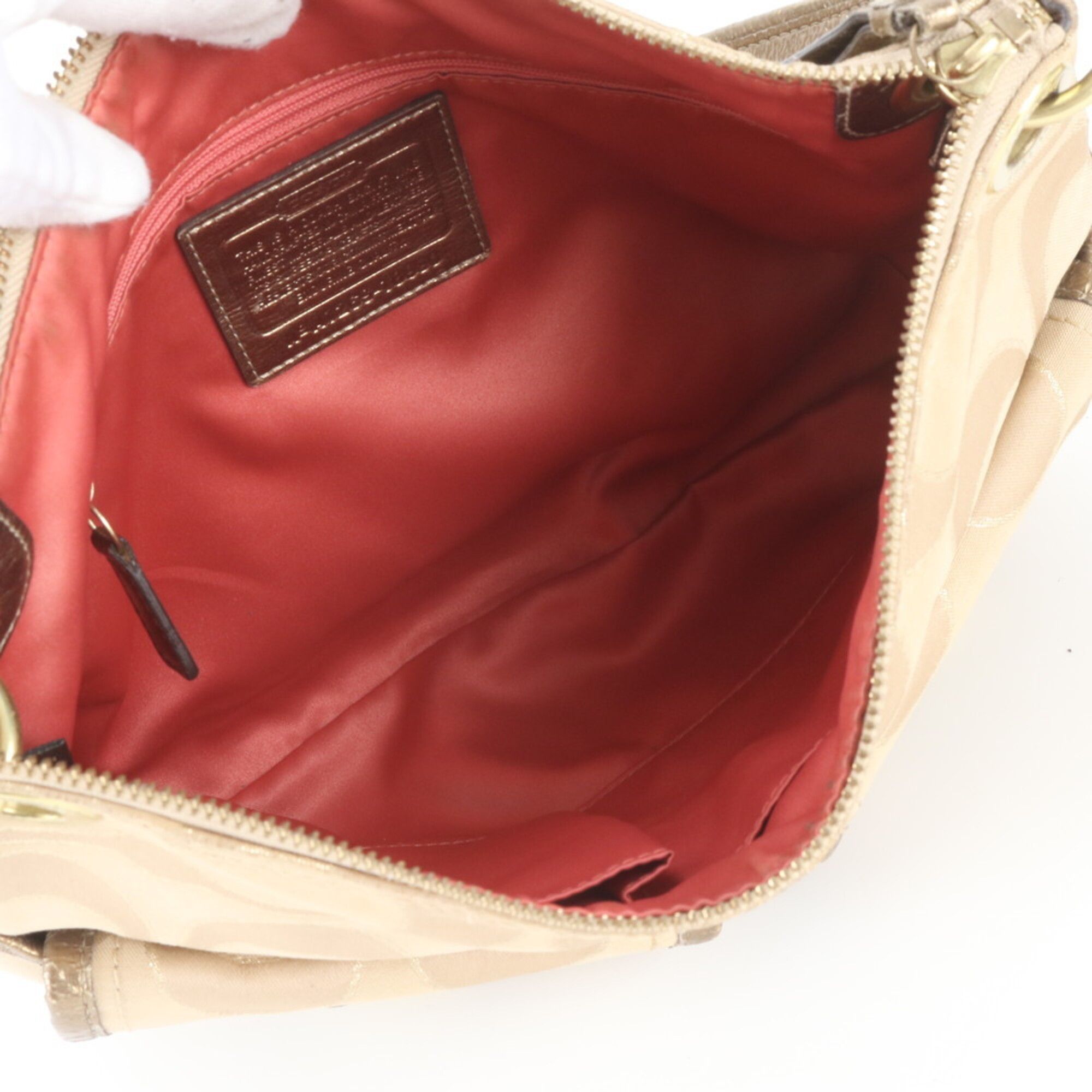 Leather Canvas Handbag Shoulder Bag Tote Bag (Pre-Owned) - Coach - Modalova