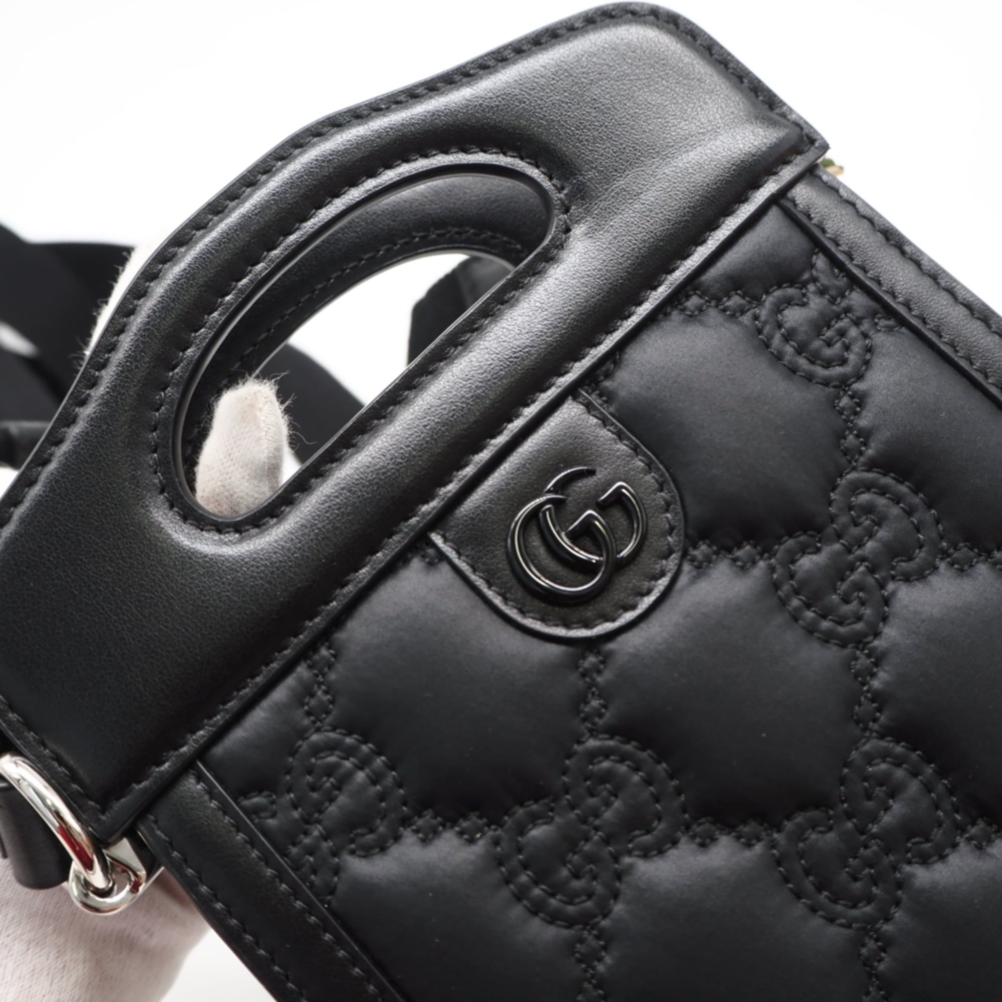 Nylon Leather Shoulder Bag (Pre-Owned) - Gucci - Modalova