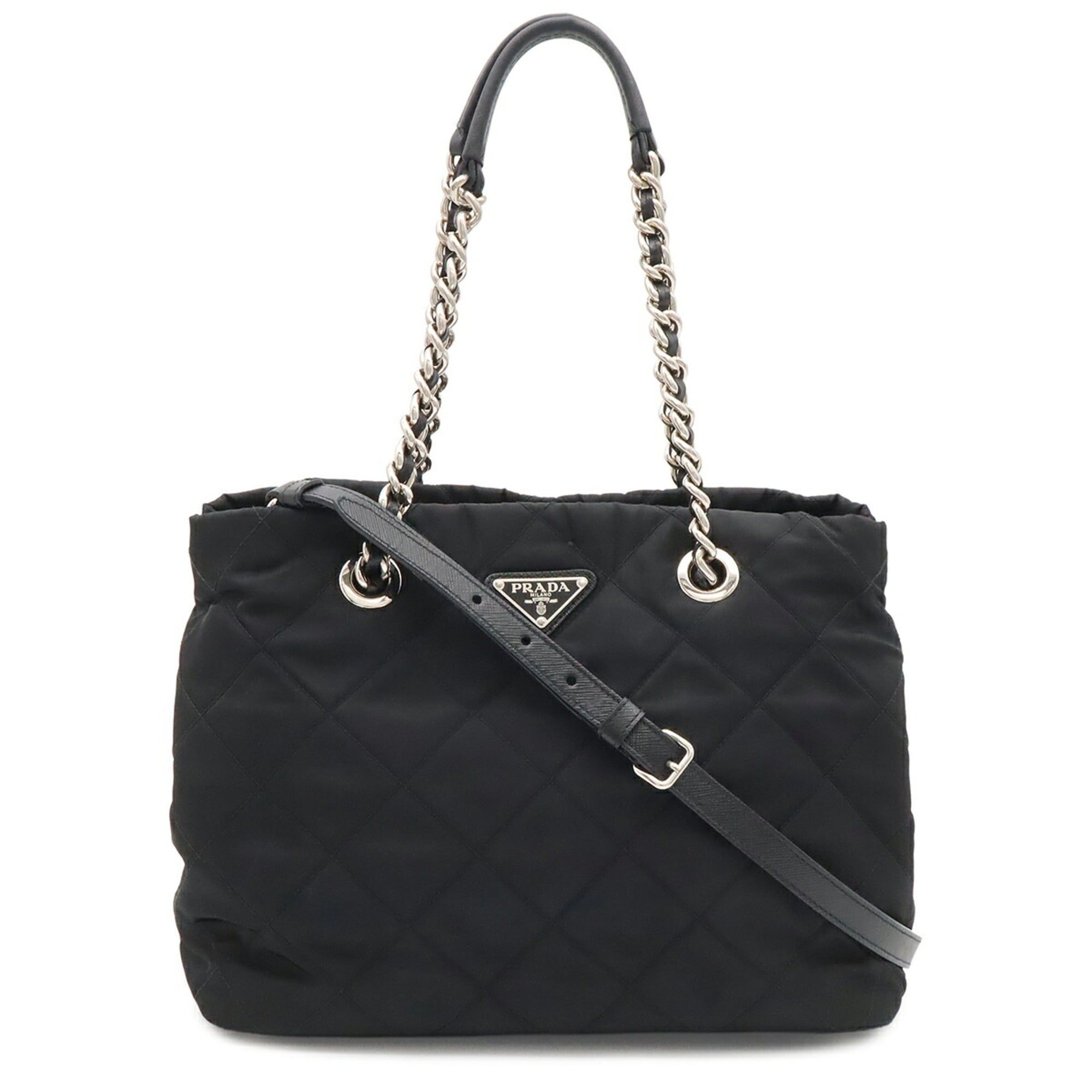Nylon Leather Handbag Shoulder Bag (Pre-Owned) - Prada - Modalova