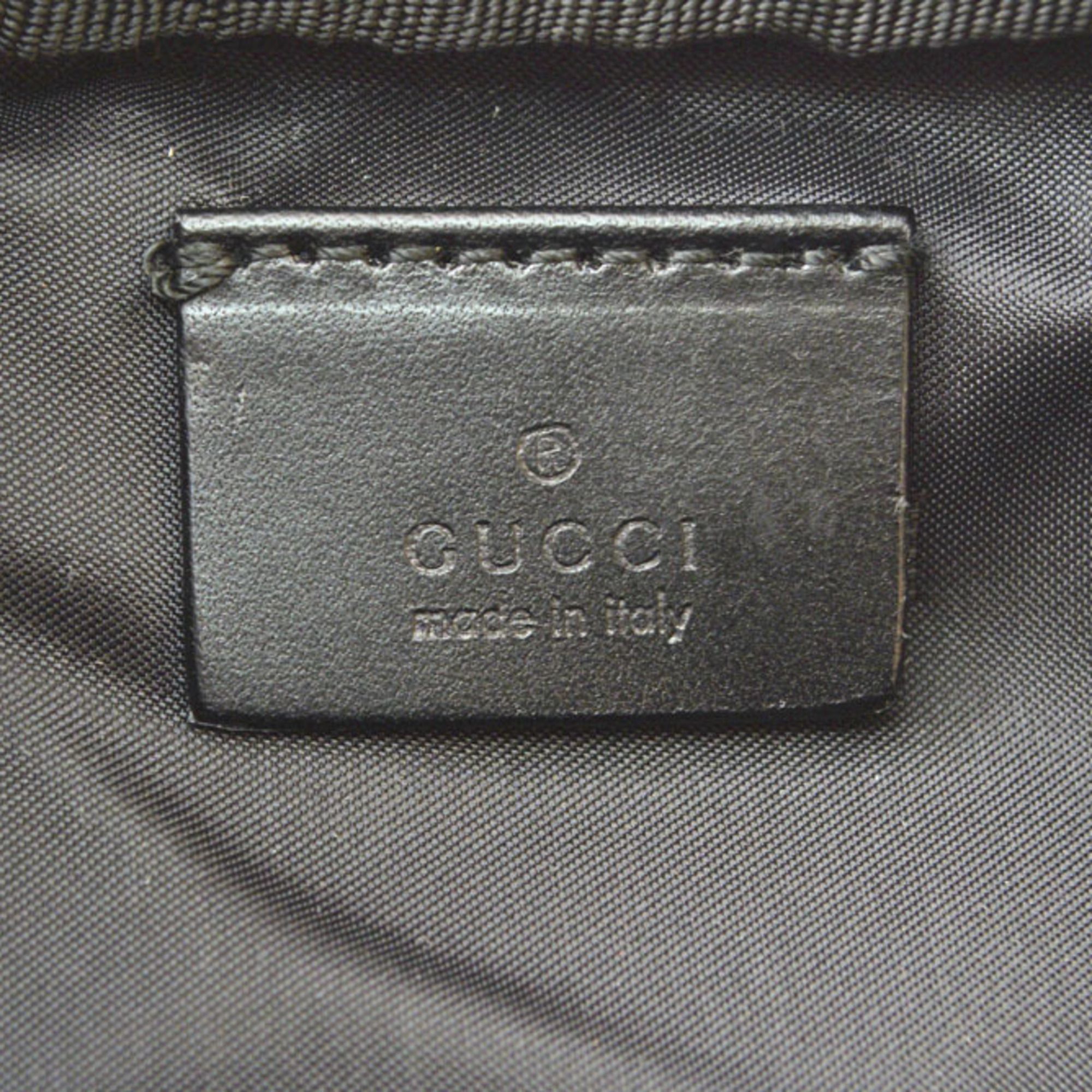 Leather Nylon Pouch (Pre-Owned) - Gucci - Modalova