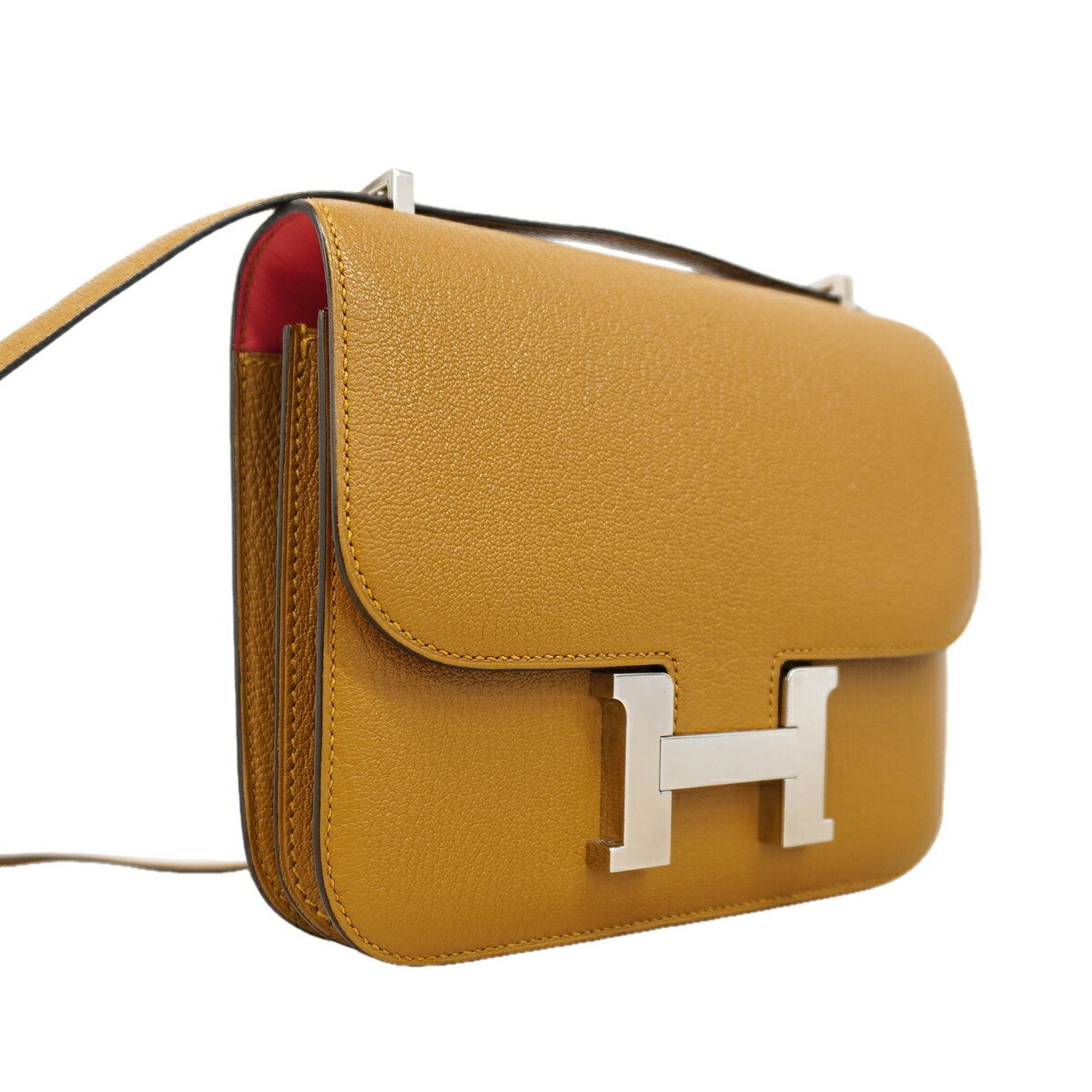 Chevre Myzore Leather Shoulder Bag (Pre-Owned) - Hermes - Modalova