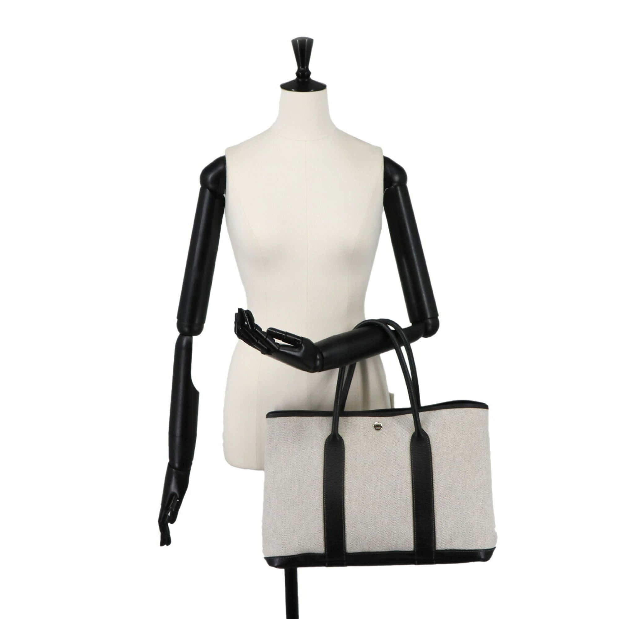 Toile H Leather Tote Bag (Pre-Owned) - Hermes - Modalova