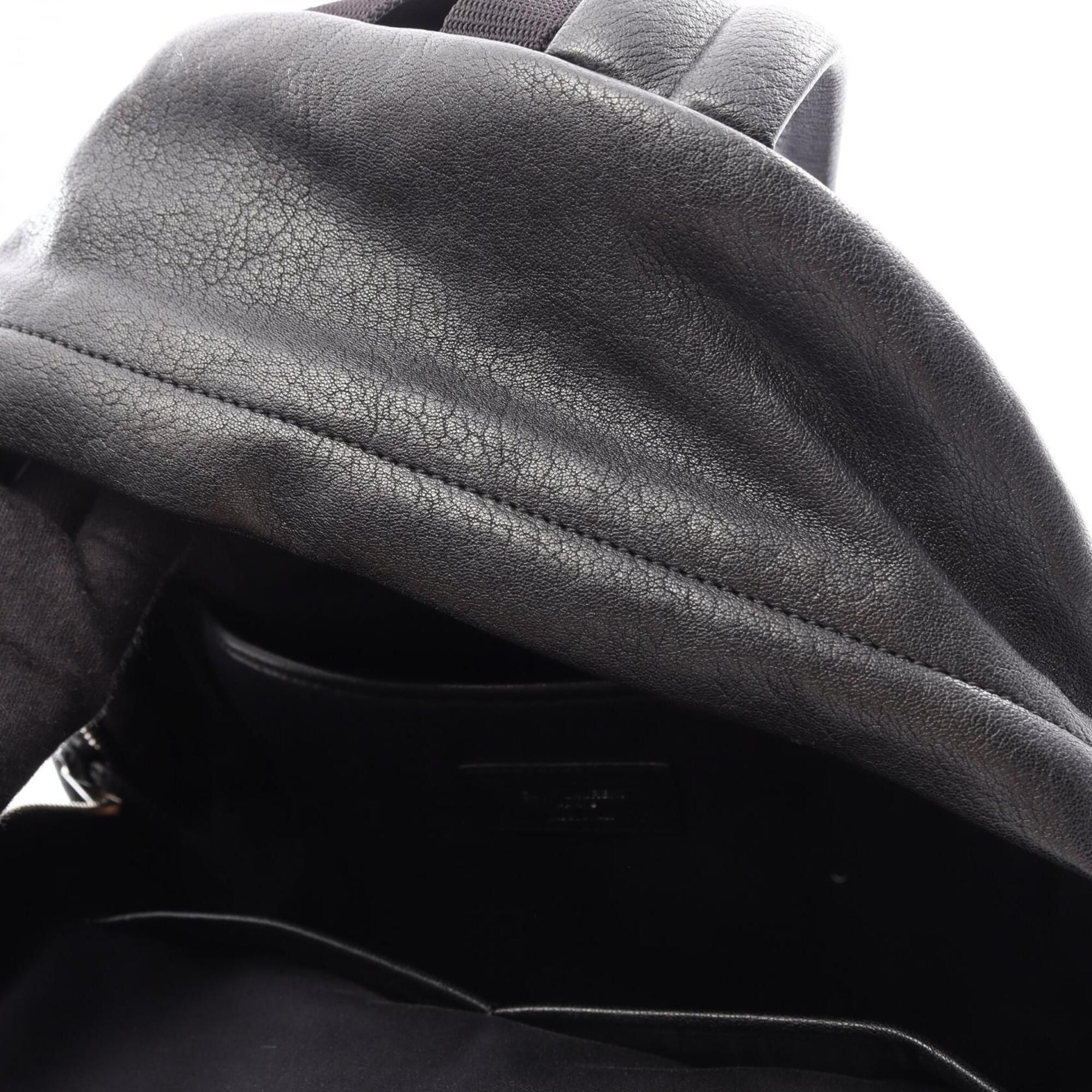Leather Canvas Backpack (Pre-Owned) - Yves Saint Laurent - Modalova