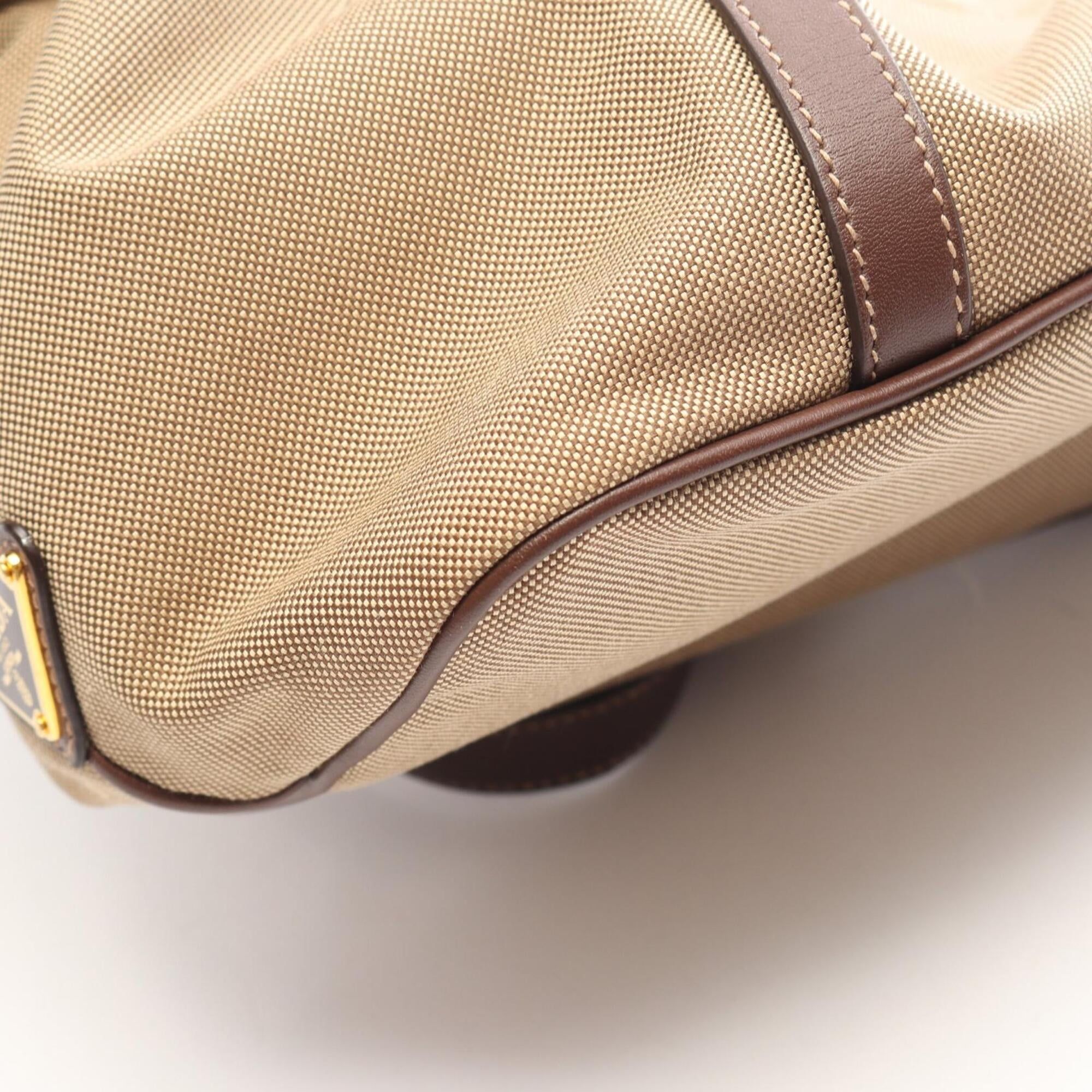 Canvas Leather Tote Bag (Pre-Owned) - Prada - Modalova
