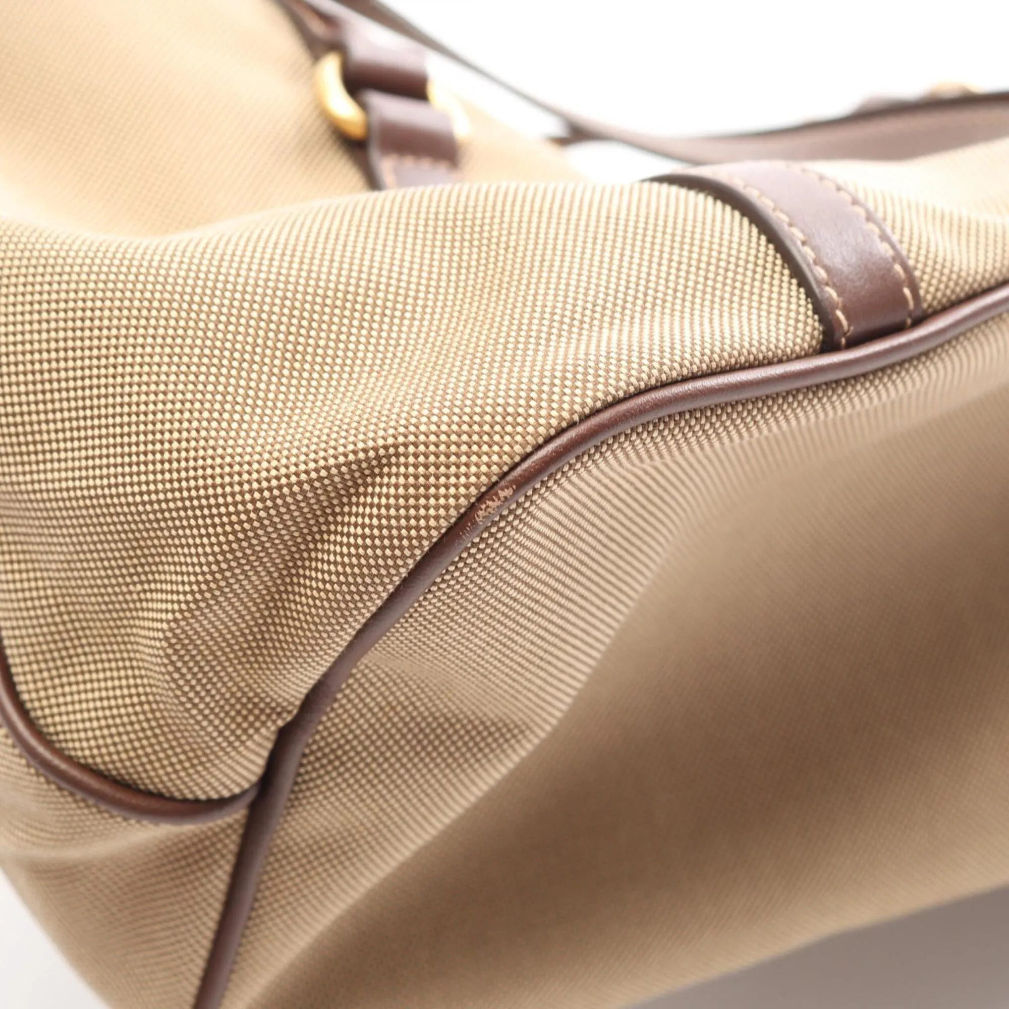 Canvas Leather Tote Bag (Pre-Owned) - Prada - Modalova