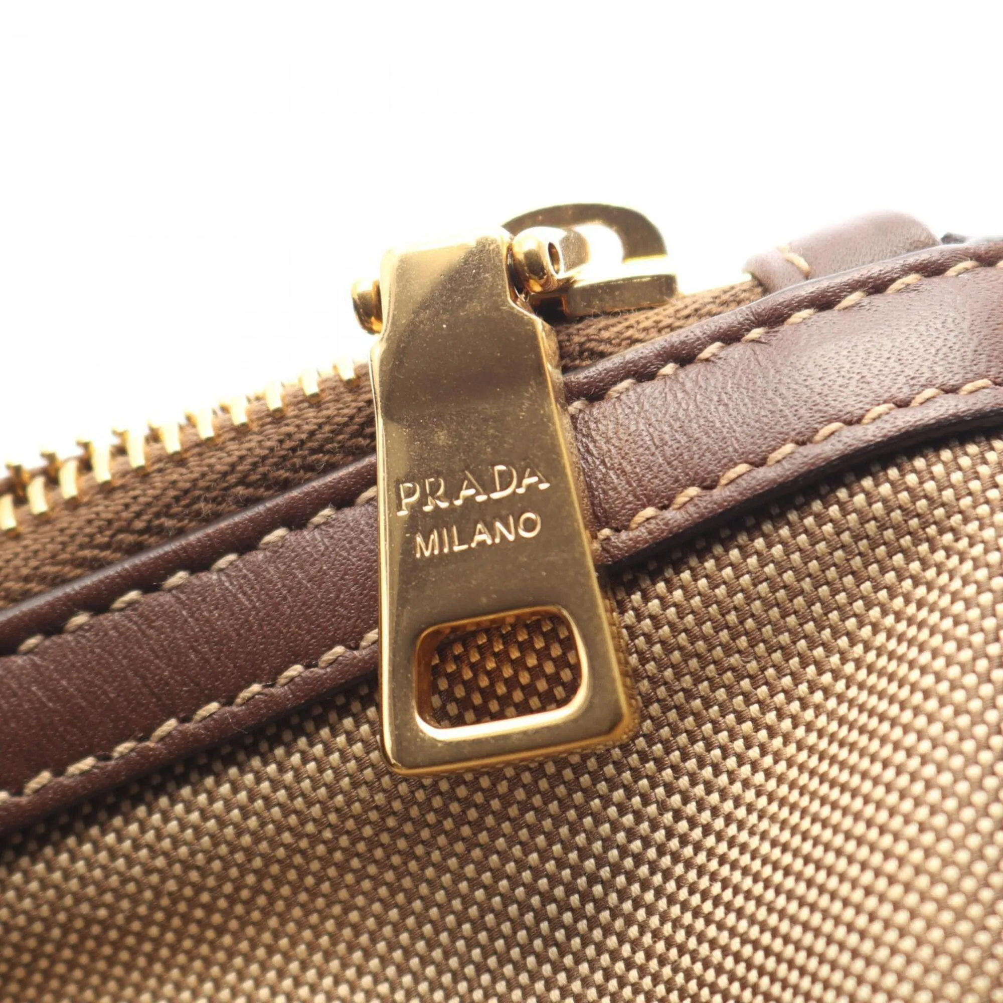 Canvas Leather Tote Bag (Pre-Owned) - Prada - Modalova
