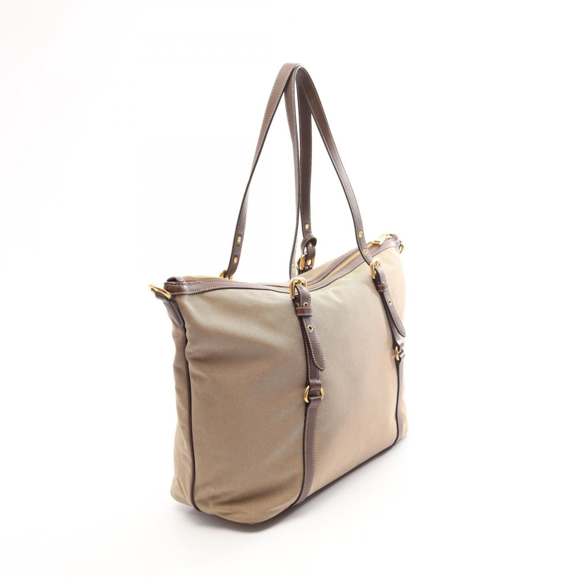 Canvas Leather Tote Bag (Pre-Owned) - Prada - Modalova