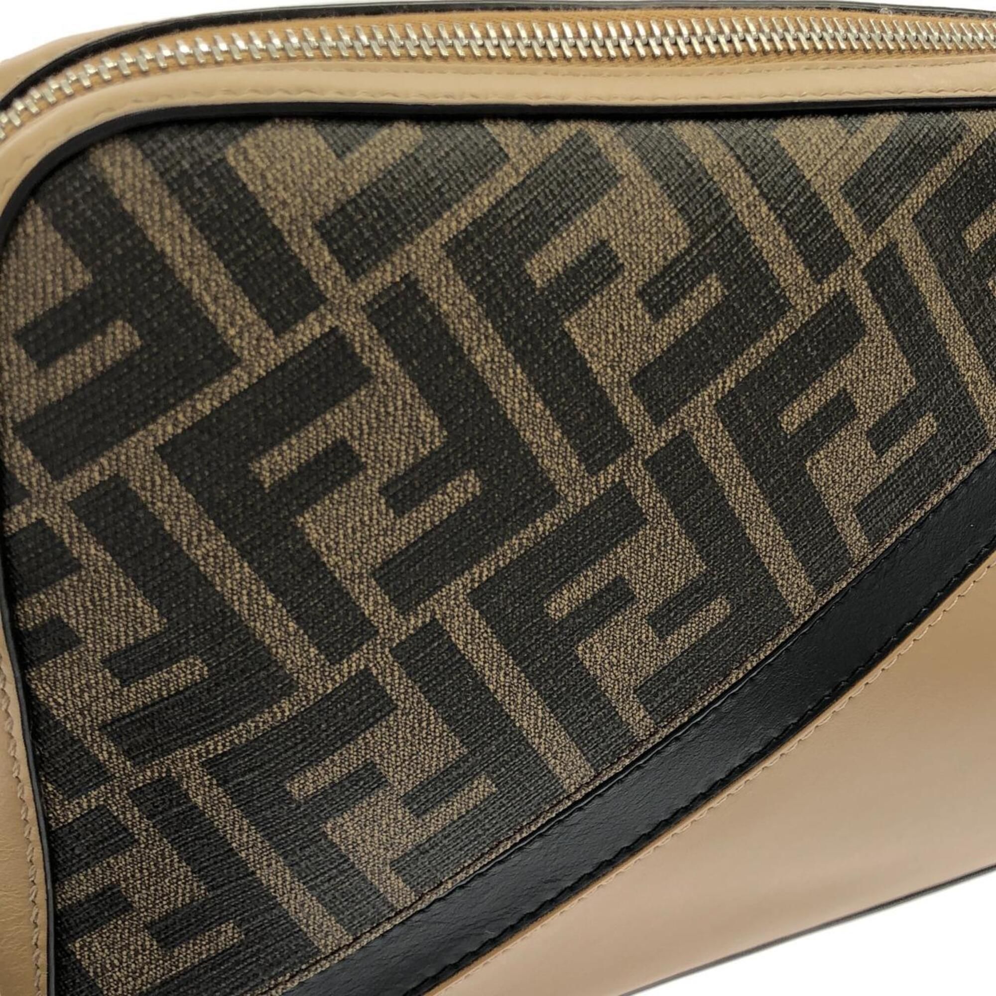 Coated Canvas Leather Shoulder Bag (Pre-Owned) - Fendi - Modalova
