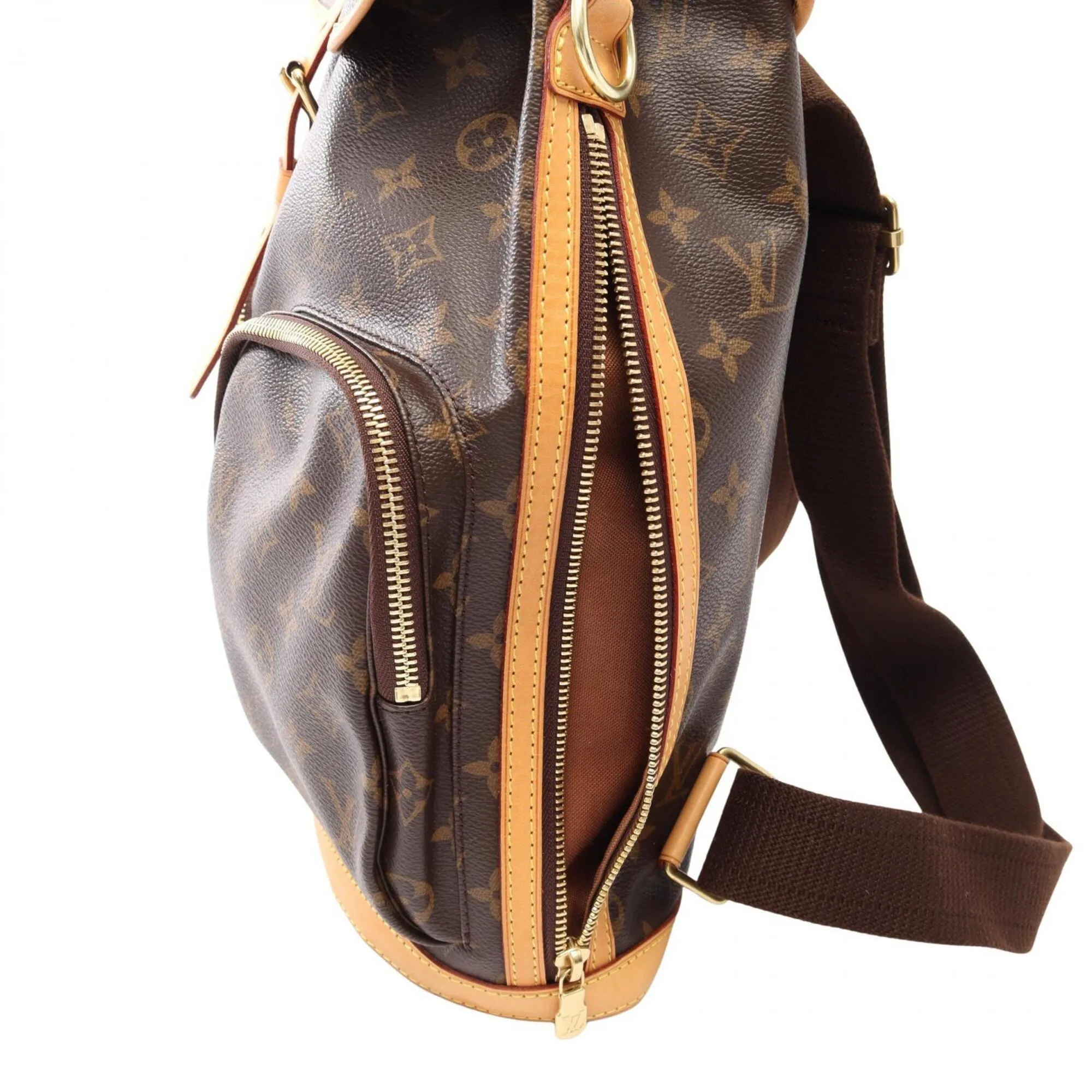 Coated Canvas Monogram Leather Backpack Handbag (Pre-Owned) - Louis Vuitton - Modalova