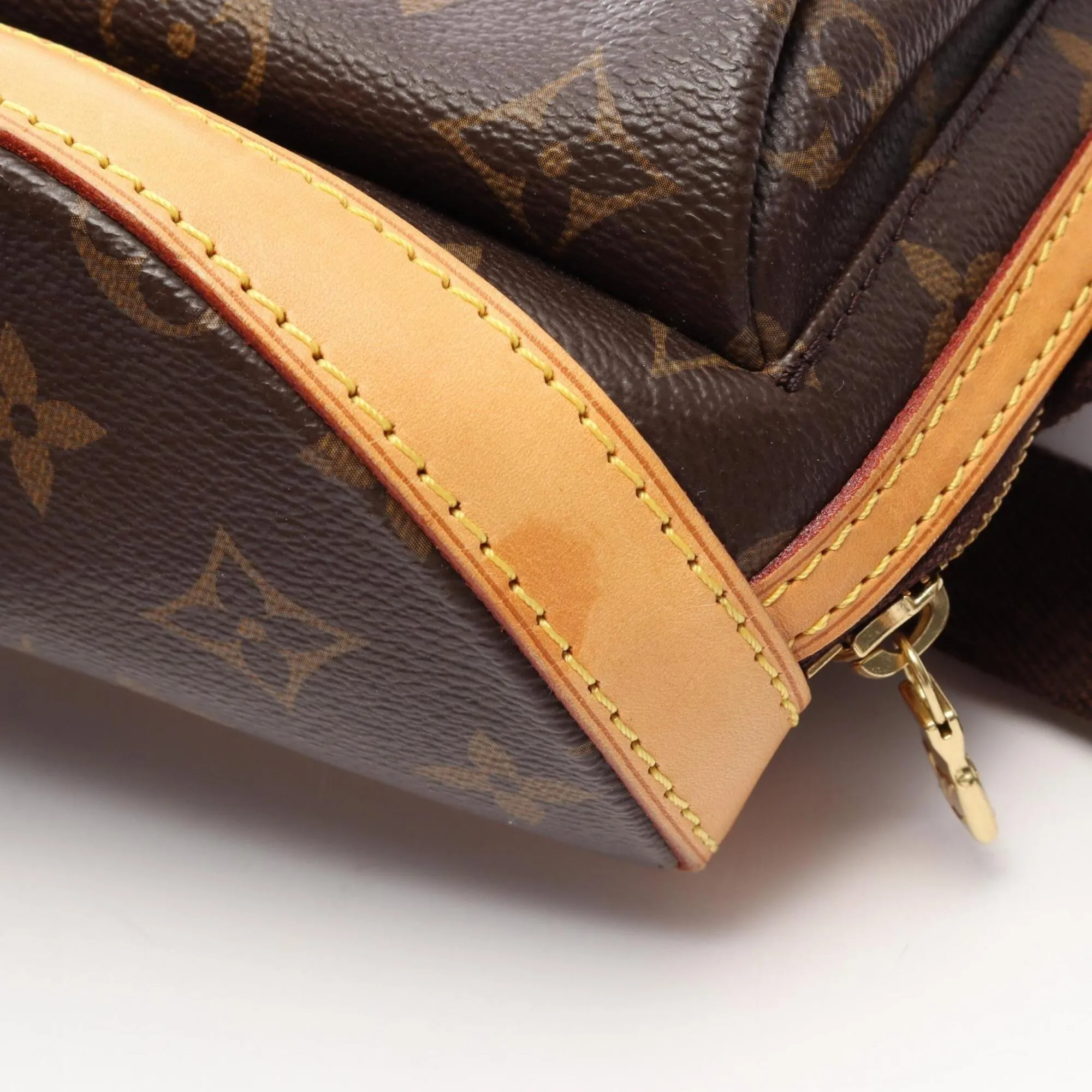 Coated Canvas Monogram Leather Backpack Handbag (Pre-Owned) - Louis Vuitton - Modalova