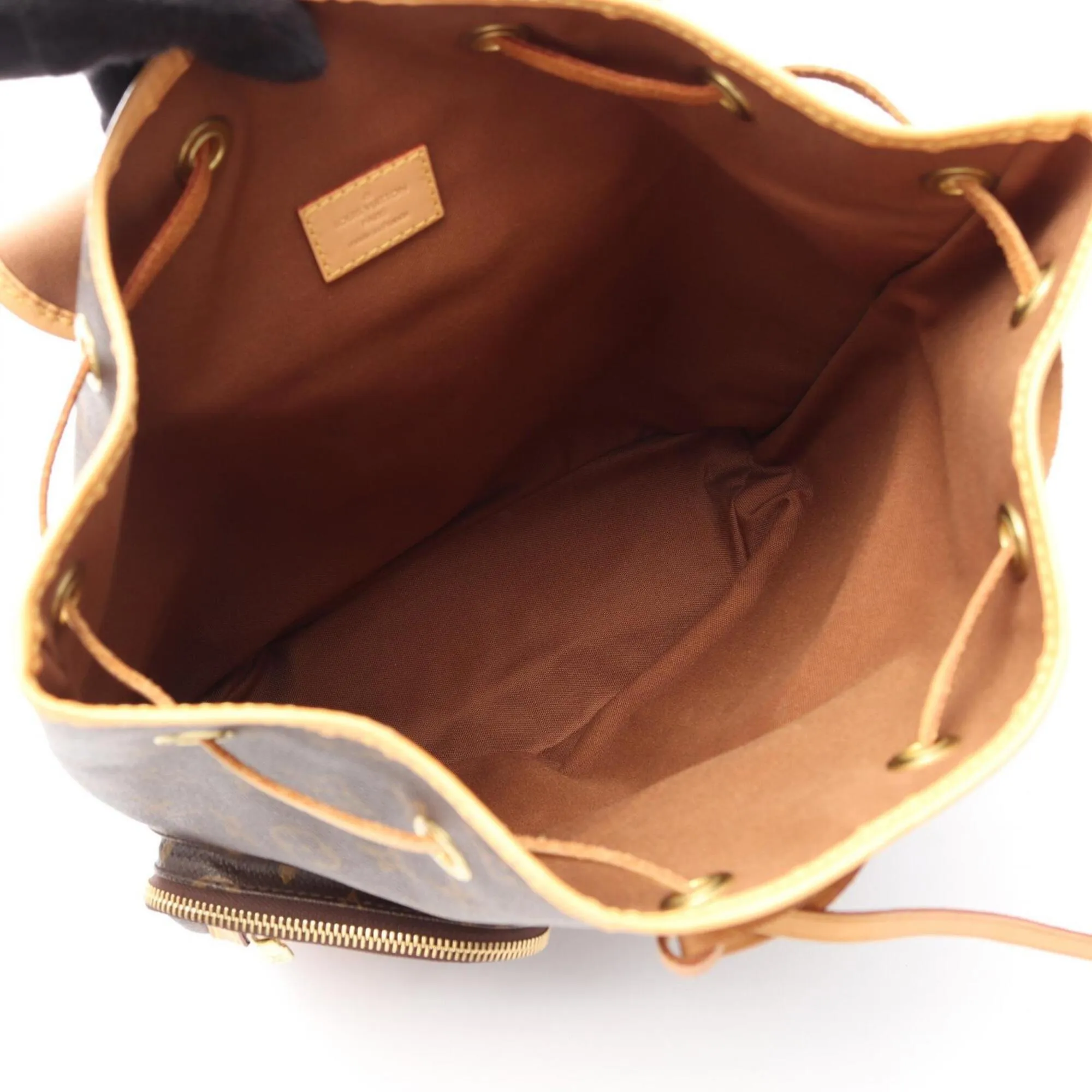 Coated Canvas Monogram Leather Backpack Handbag (Pre-Owned) - Louis Vuitton - Modalova