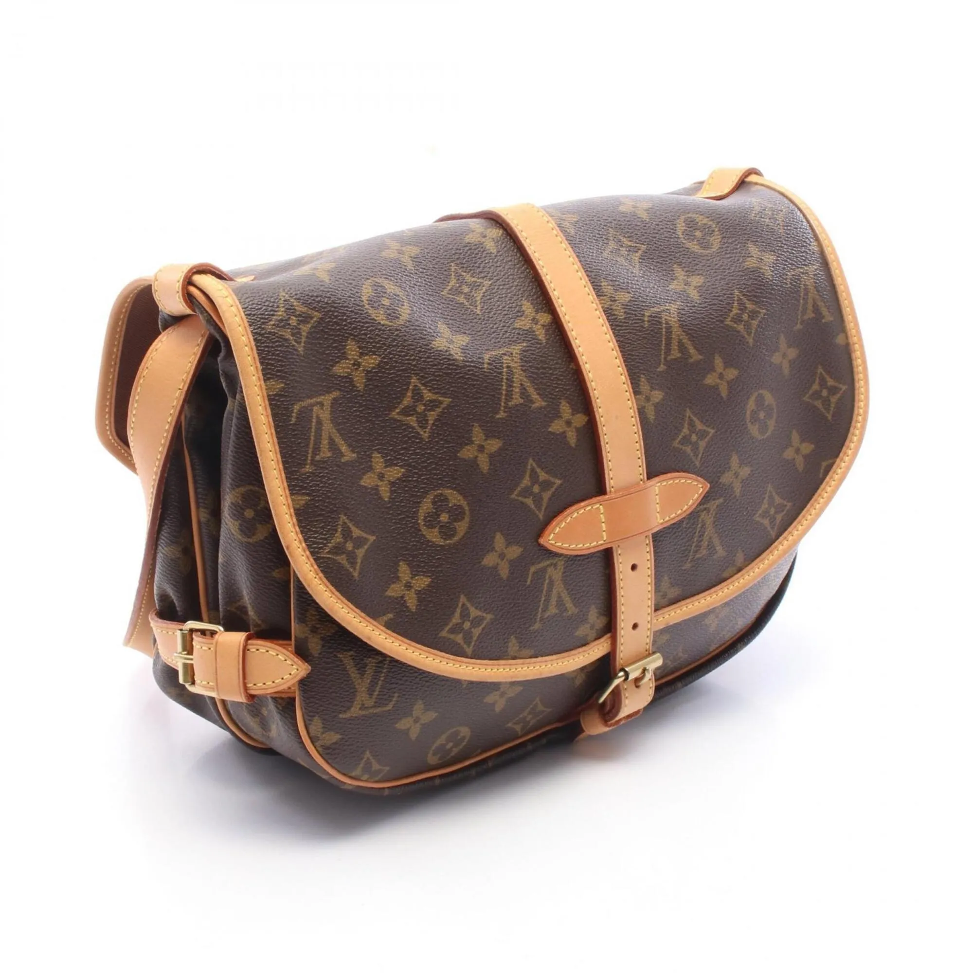 Coated Canvas Leather Handbag Shoulder Bag (Pre-Owned) - Louis Vuitton - Modalova