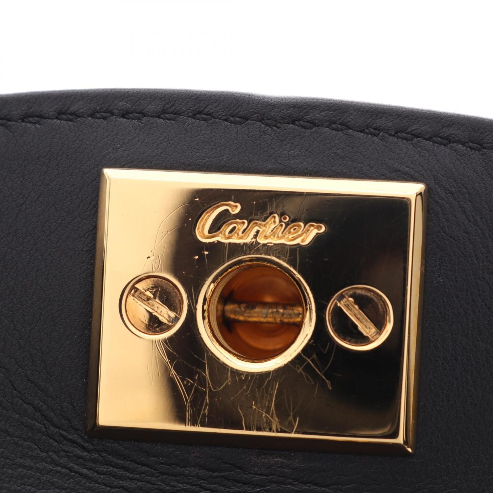 Leather Handbag (Pre-Owned) - Cartier - Modalova