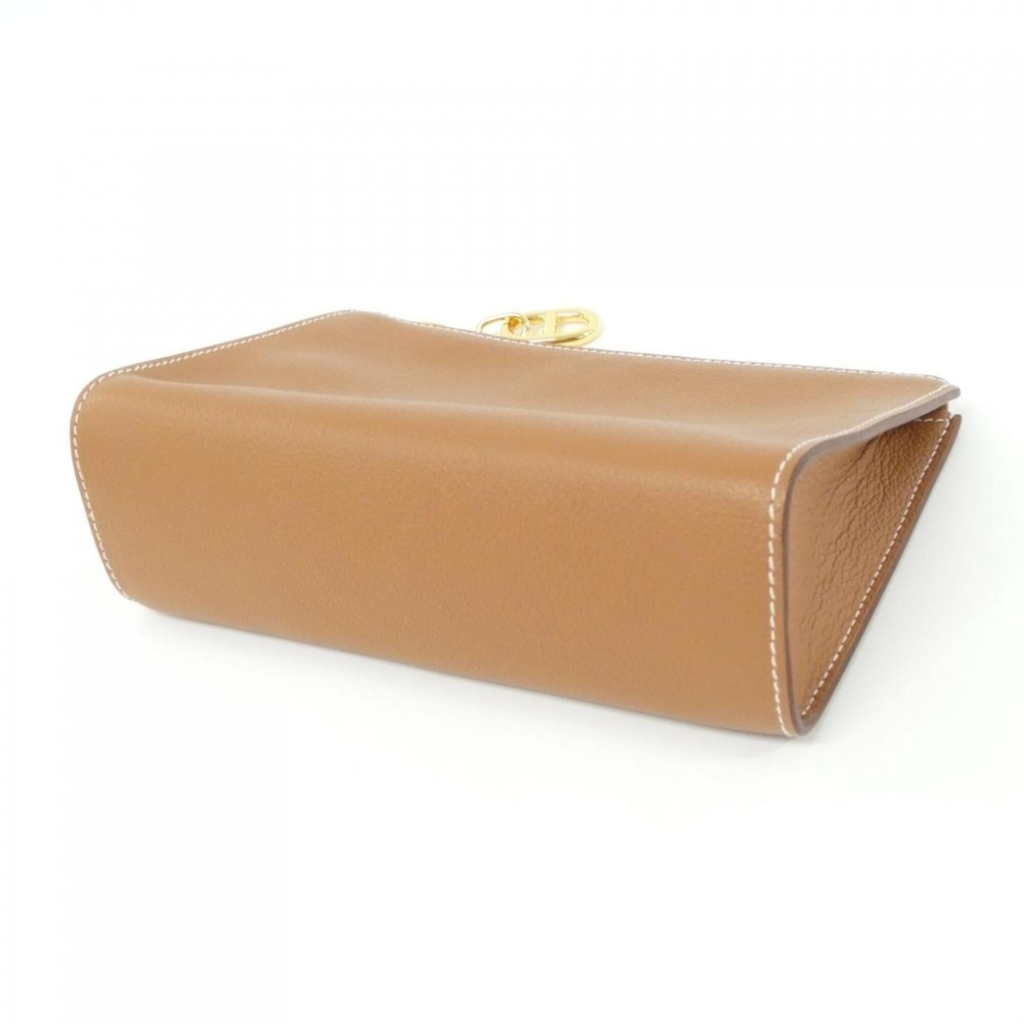 Hermes Brown Gold Pouch (Pre-Owned) - Hermes - Modalova