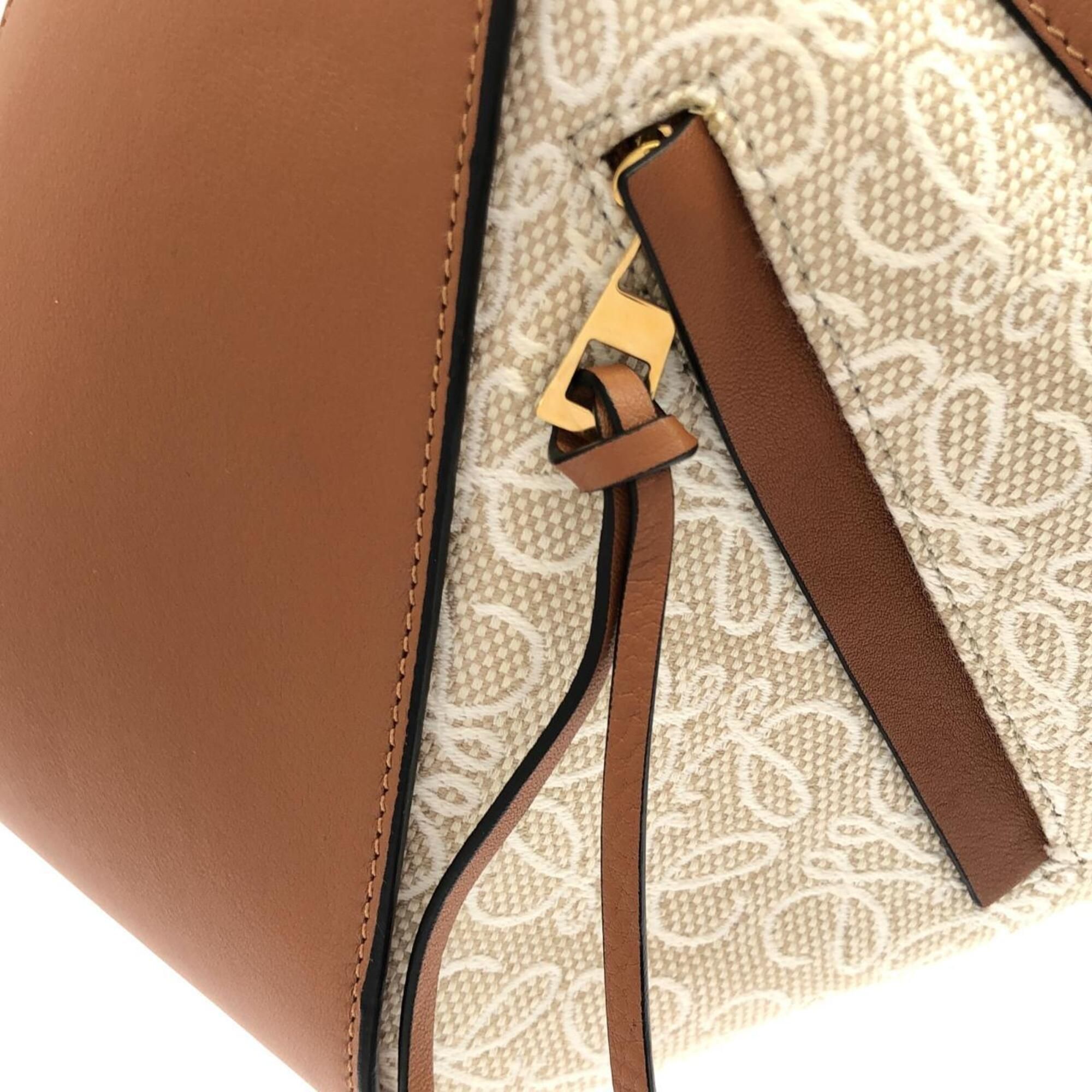 Canvas Leather Jacquard Shoulder Bag (Pre-Owned) - Loewe - Modalova