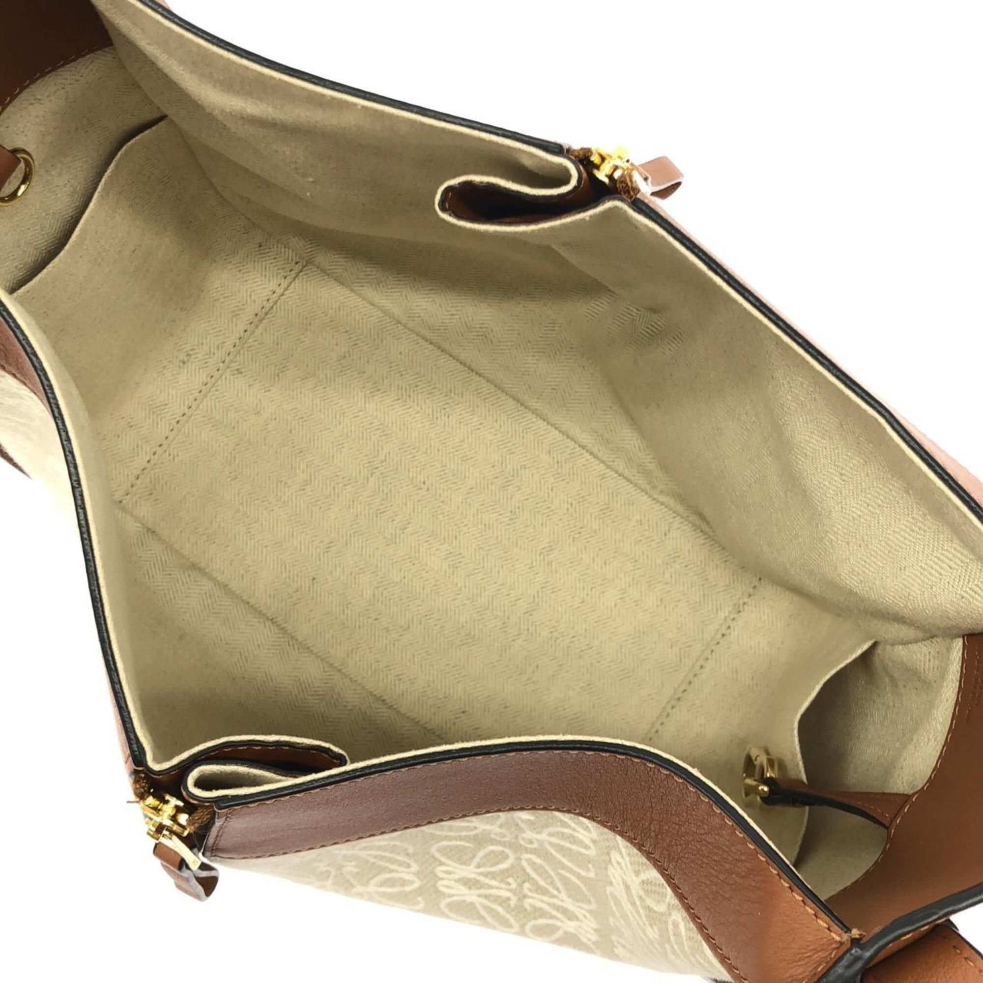 Canvas Leather Jacquard Shoulder Bag (Pre-Owned) - Loewe - Modalova