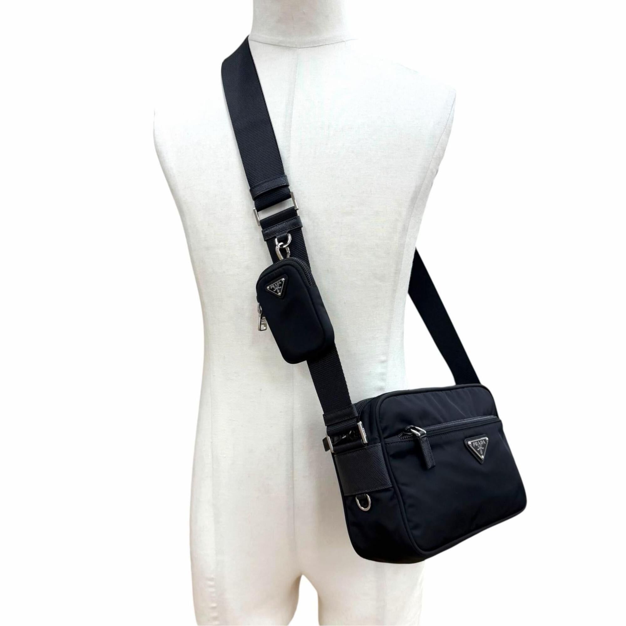 Nylon Leather Shoulder Bag (Pre-Owned) - Prada - Modalova