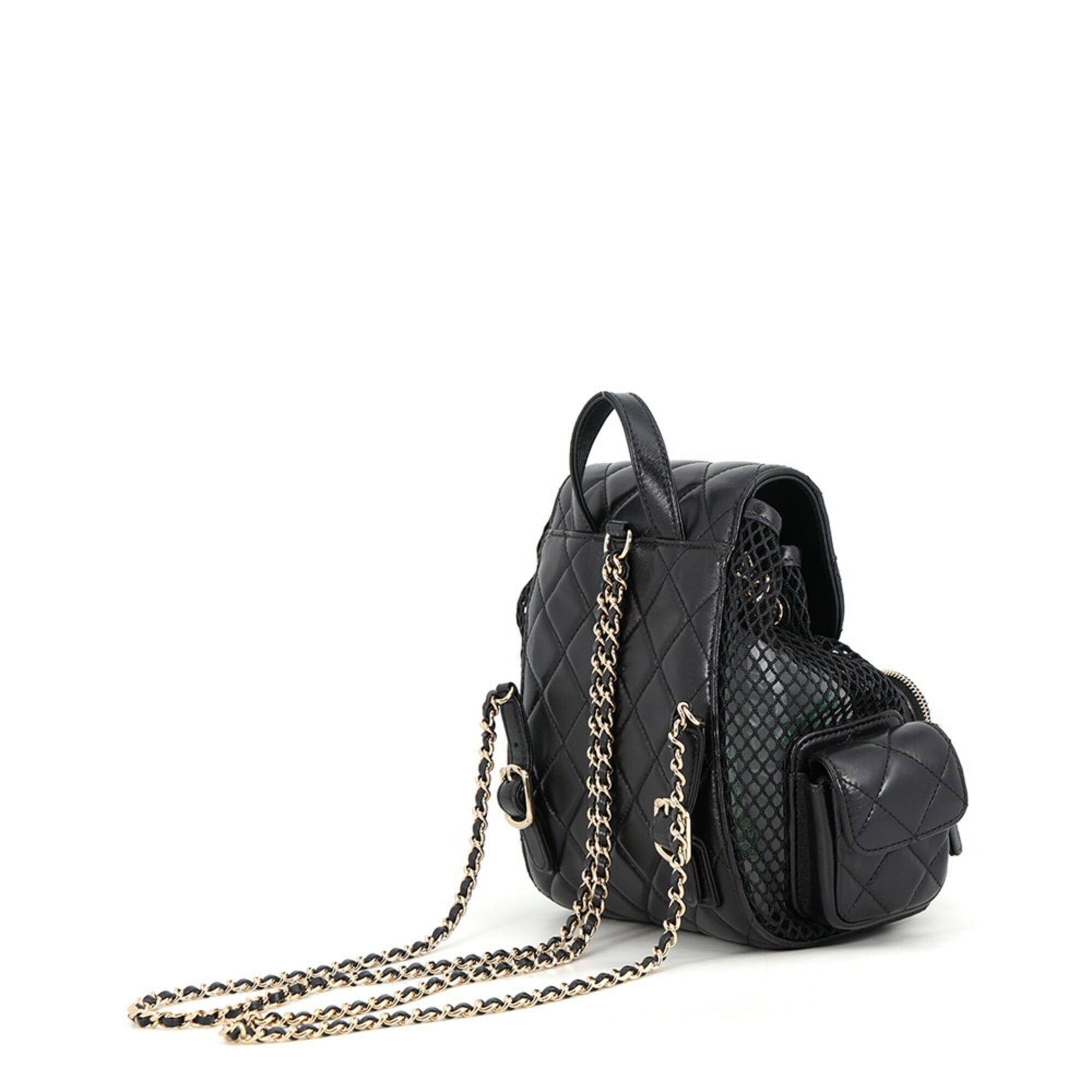 Matelasse Mesh Leather Backpack (Pre-Owned) - Chanel - Modalova