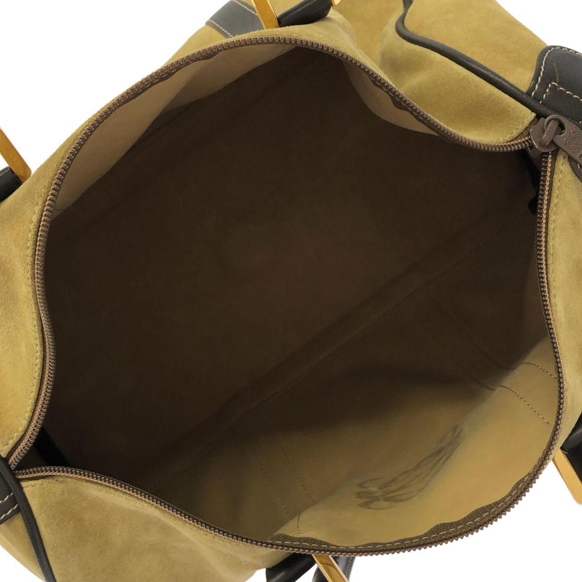 Suede Boston Bag (Pre-Owned) - Loewe - Modalova