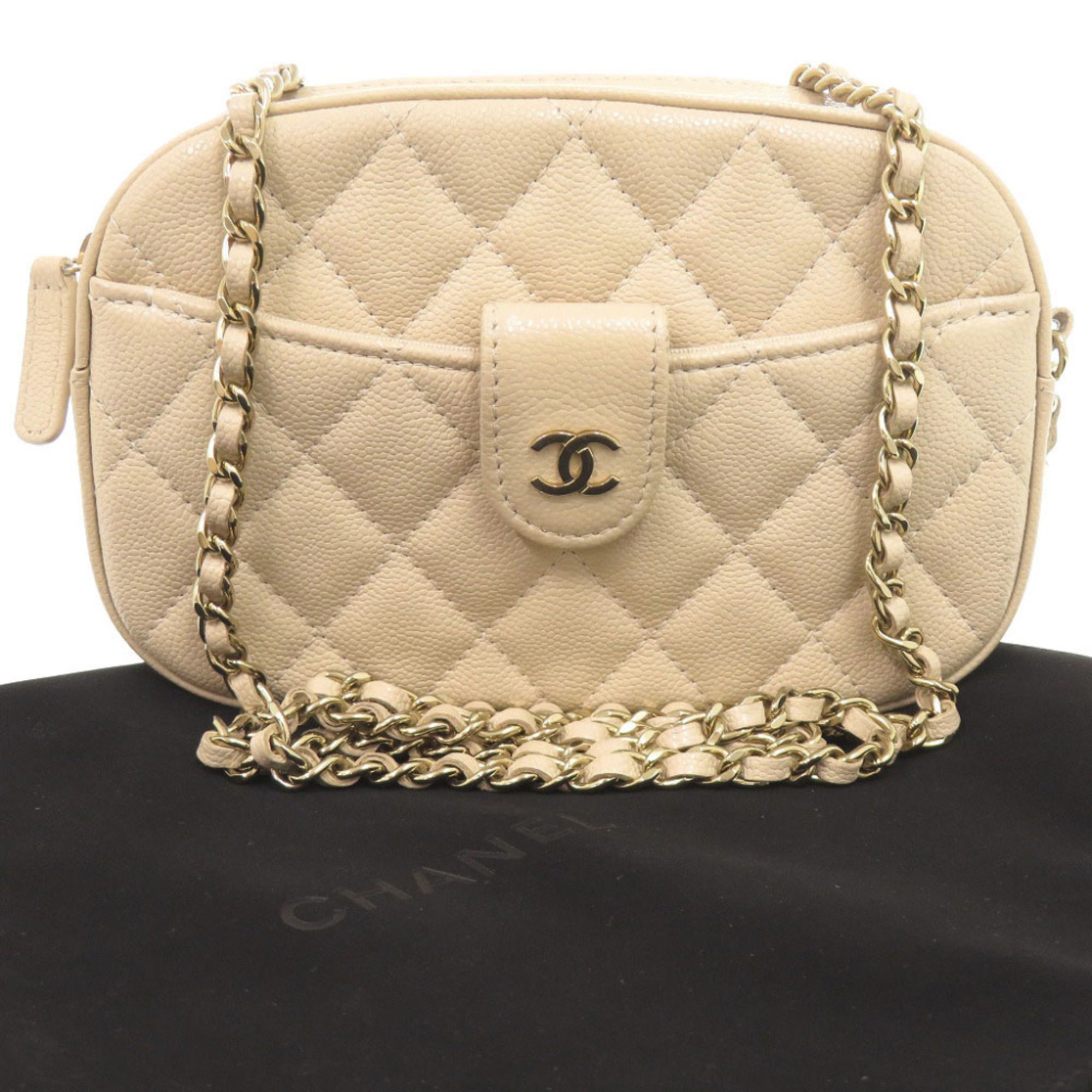 Grained Calfskin Shoulder Bag (Pre-Owned) - Chanel - Modalova