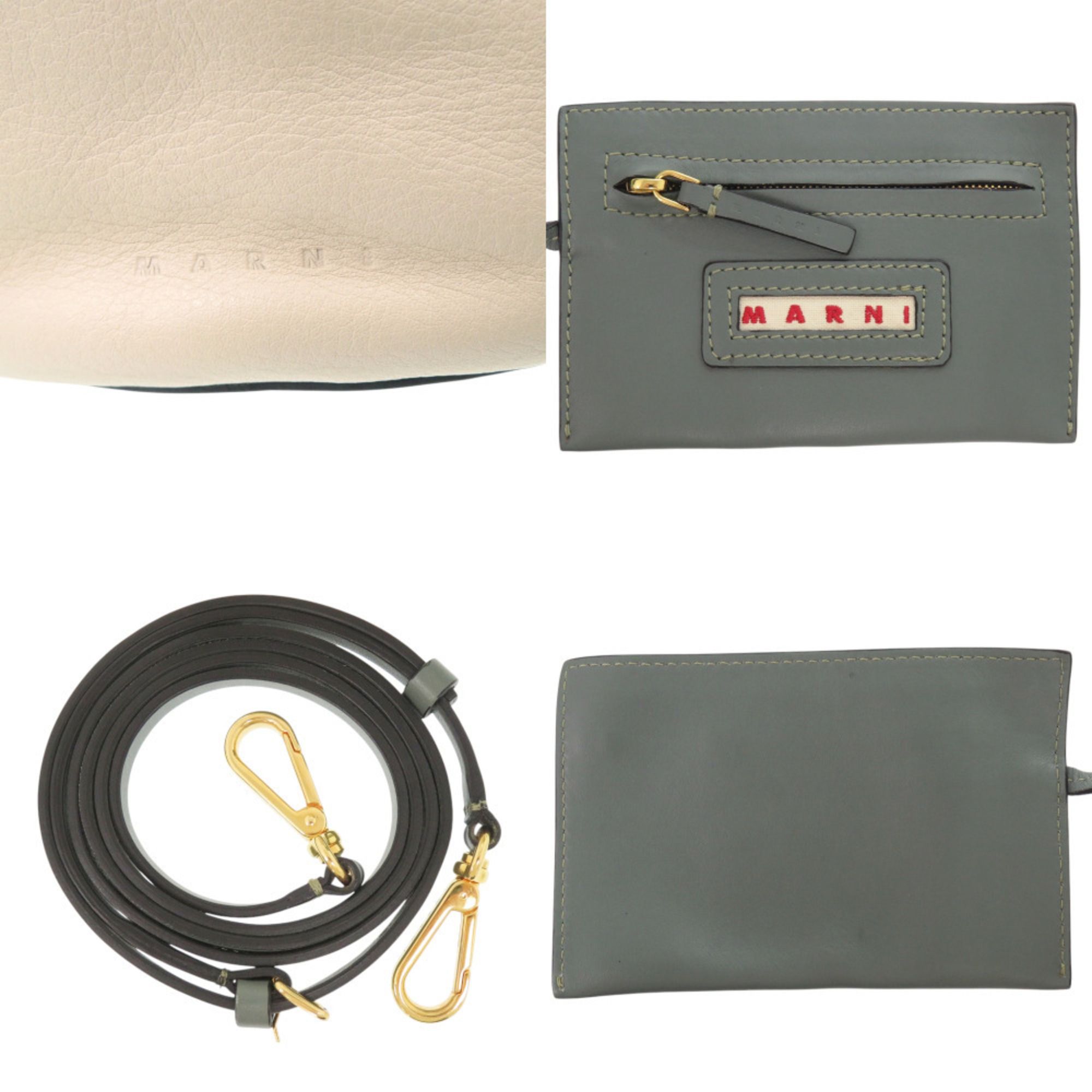 Leather Pouch Shoulder Bag (Pre-Owned) - Marni - Modalova