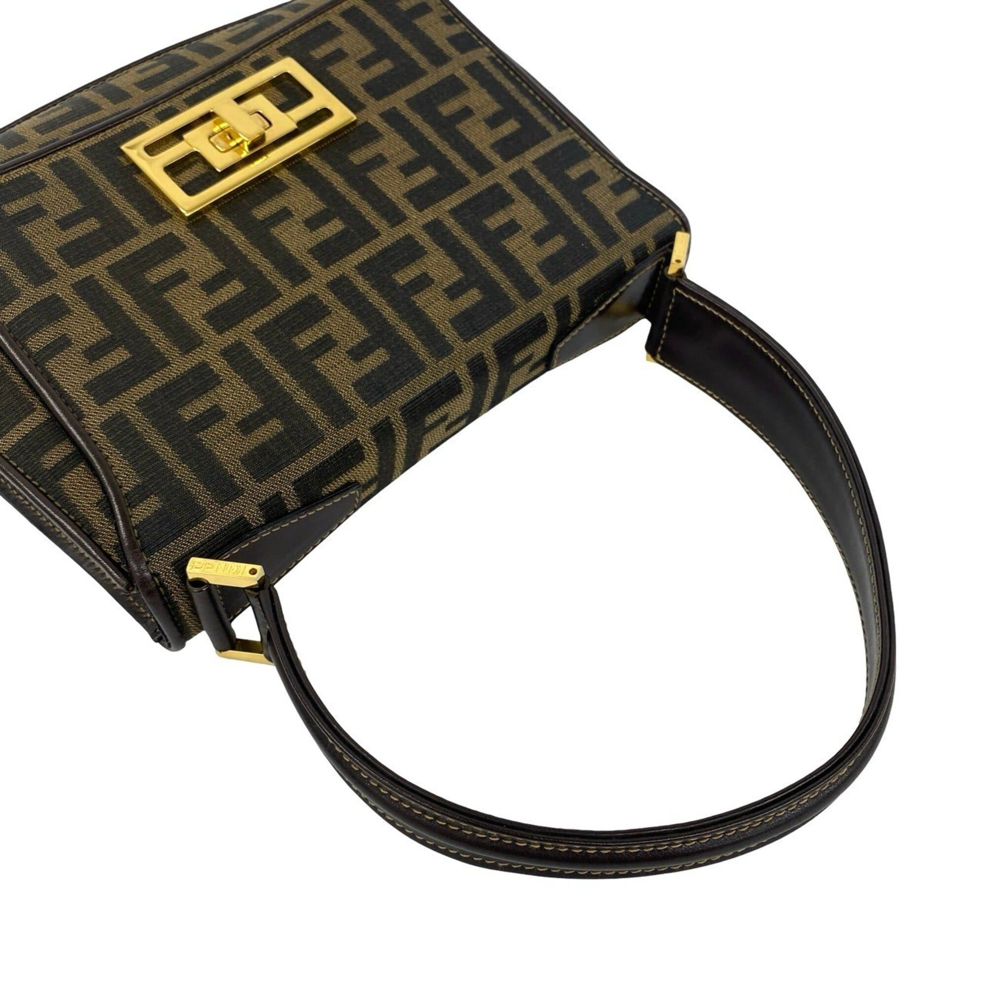 Canvas Leather Handbag Shoulder Bag (Pre-Owned) - Fendi - Modalova
