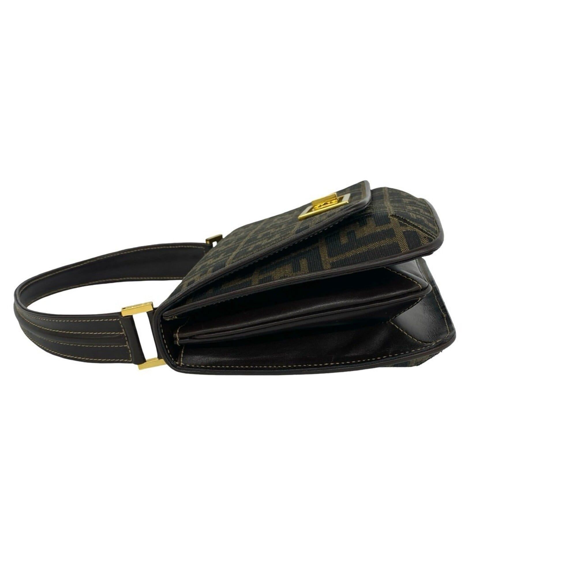 Canvas Leather Handbag Shoulder Bag (Pre-Owned) - Fendi - Modalova
